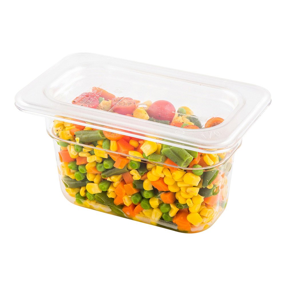 Met Lux Freezable Lid for 1/9 Size Food Pans - Commercial Grade Restaurant Food Storage Container Lid (Container Sold Separately) - Perfect for Kitchens, Restaurants & Cafeterias