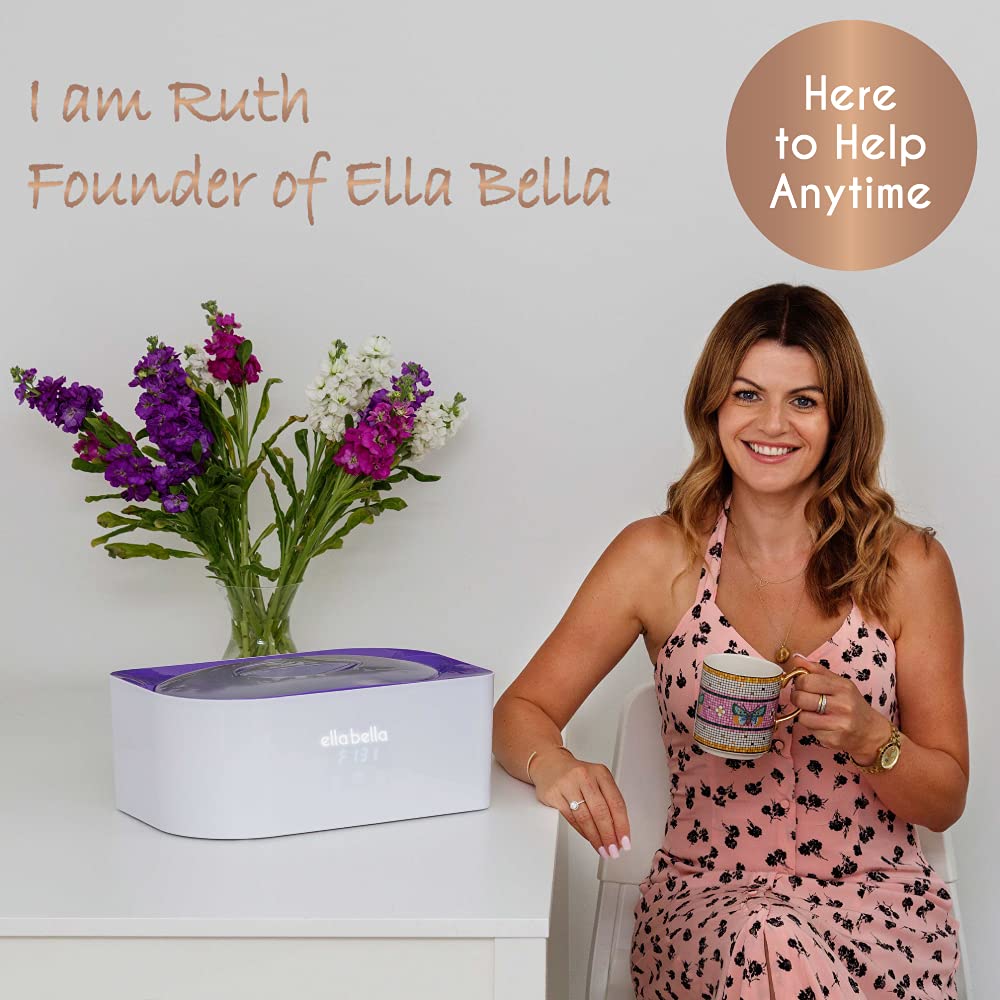 ELLA BELLA® Professional Paraffin Wax Machine Kit for Hands & Feet - Wax Warmer with Refills, Mitts & Booties - Hot Wax Therapy for Arthritis Pain Relief & Moisturizing Skin Care - Perfect for Home Spa & Nail Salon Use