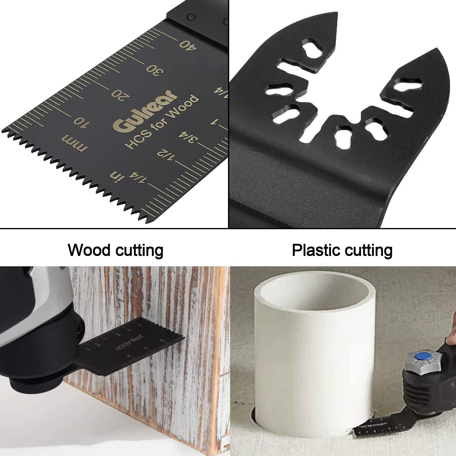 100-Piece Universal Oscillating Tool Blades Set - Compatible with Dewalt, Ryobi & More - Multi-Tool Saw Blades for Wood, Metal & Plastic Cutting - Perfect for Woodworking, DIY Projects & Home Renovations - Ideal for Carpenters, Handymen & Craft Enthusiasts