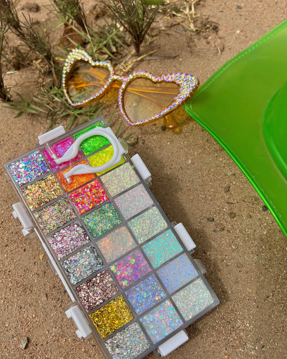 Lemonhead SpaceCase Pro Palette - Festival Remixed Makeup Kit for Rave, Cosplay & Festival Glitter Looks | Vegan & Cruelty-Free