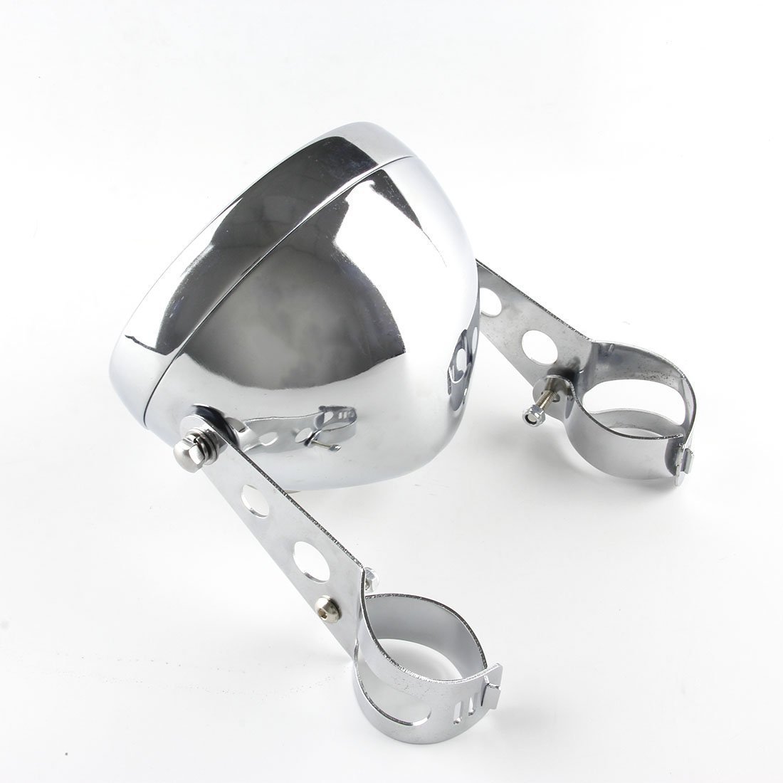 Eagle Lights 5 3/4 Inch Meteor Motorcycle Headlight Bucket Housing - Compatible with 32MM to 40MM Fork Tubes - Perfect for Harley, Honda, Yamaha & Cruiser Bike Upgrades