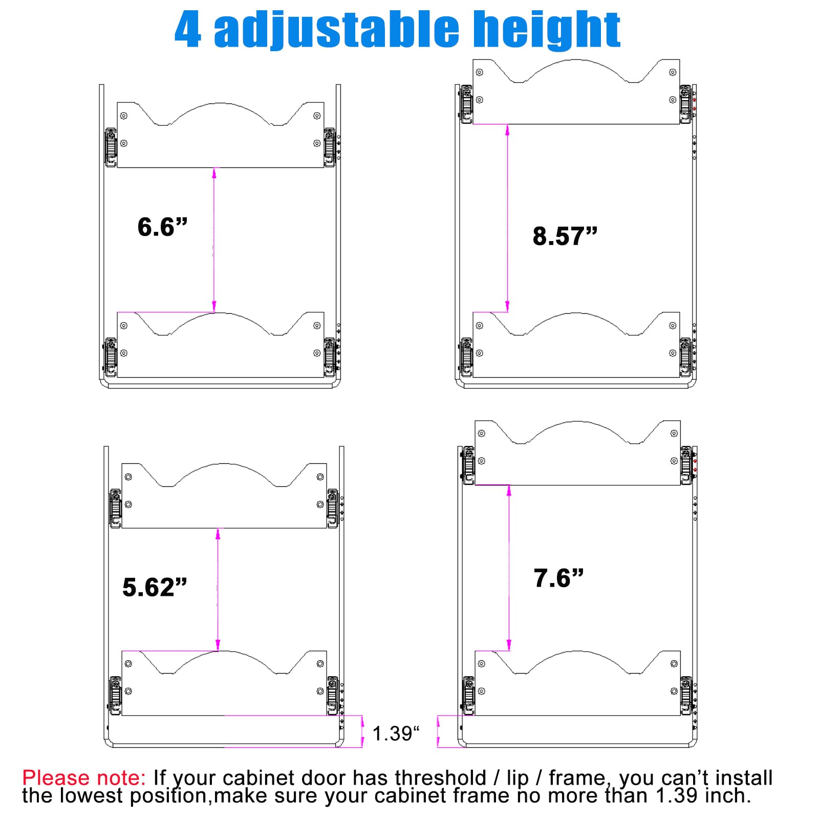 2-Tier Pull Out Cabinet Organizer - 20