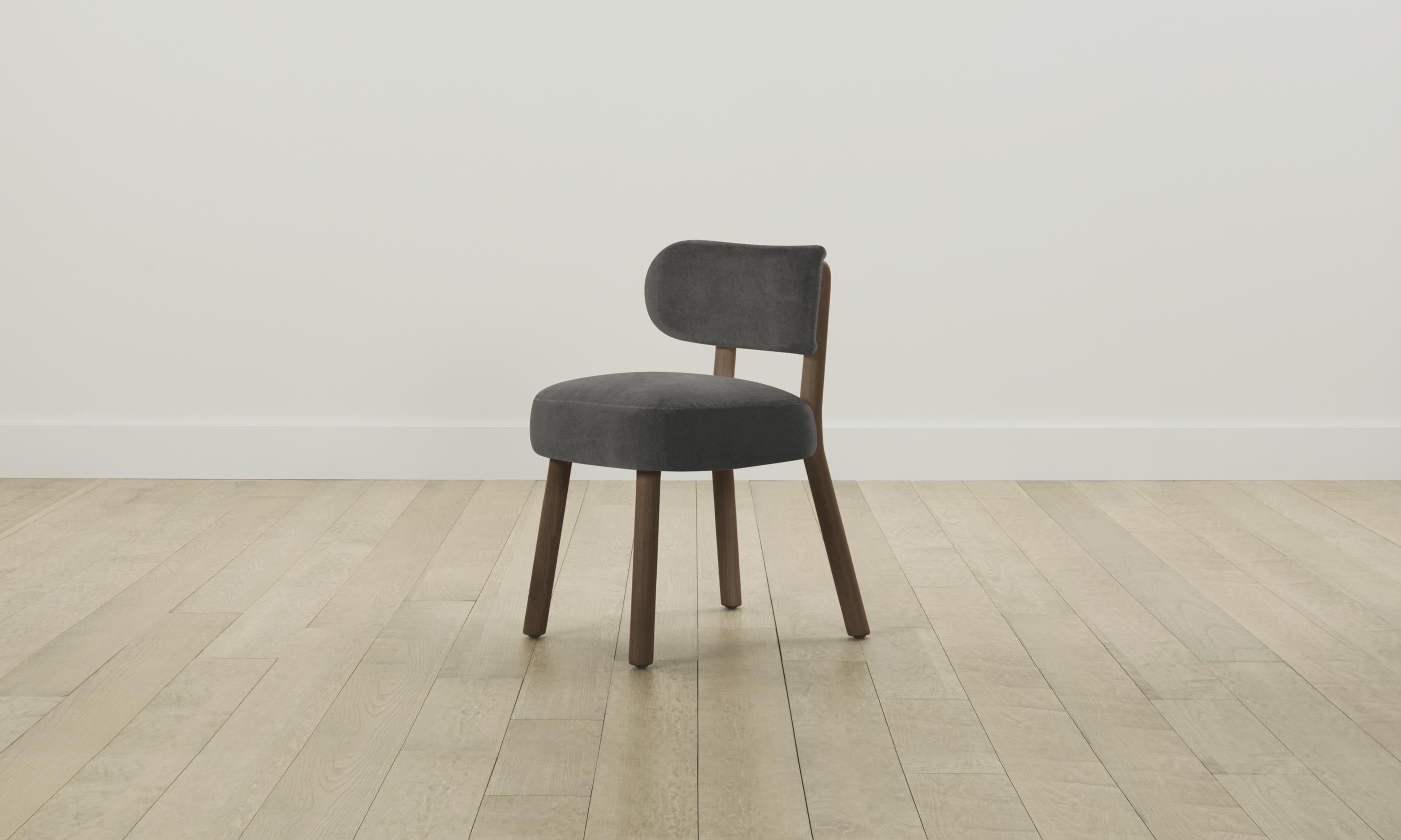 Premium Jane Dining Chair - Performance Velvet Upholstery in Slate Gray - Perfect for Modern Dining Rooms & Kitchen Breakfast Nooks