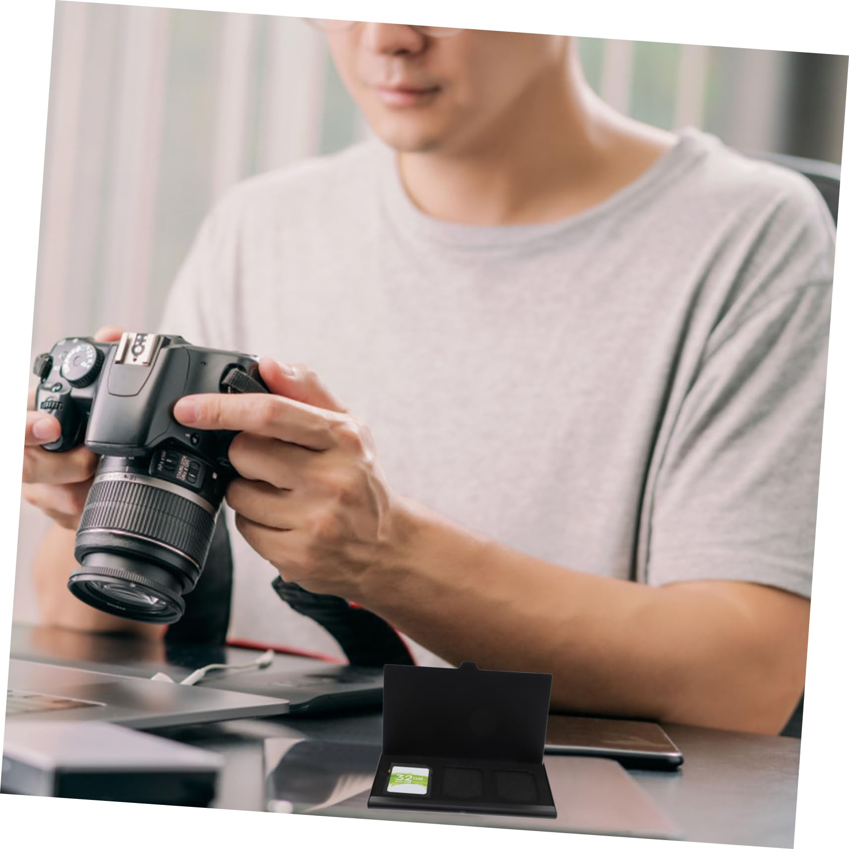 Veemoon 2 Pack Memory Card Storage Holder - Durable & Lightweight SD Card Case for Camera, DSLR, GoPro - Perfect for Travel, Photography & Organizing Memory Cards