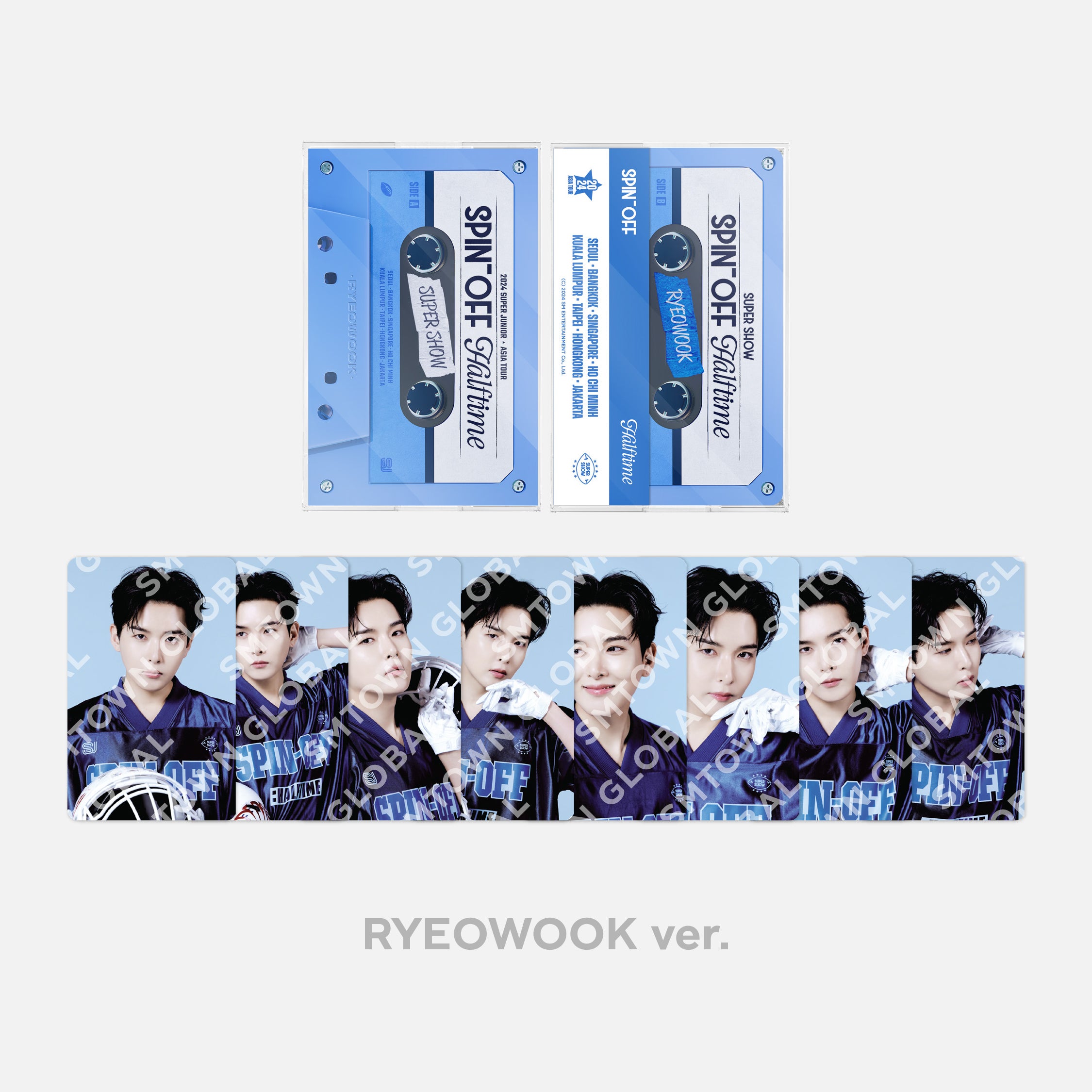2024 Super Junior 'Super Show Spin Off: Halftime' Cassette Tape Photo Set - Limited Edition K-Pop Merchandise for Fans & Collectors - Perfect for Concerts, Gifts, and Memorabilia Display