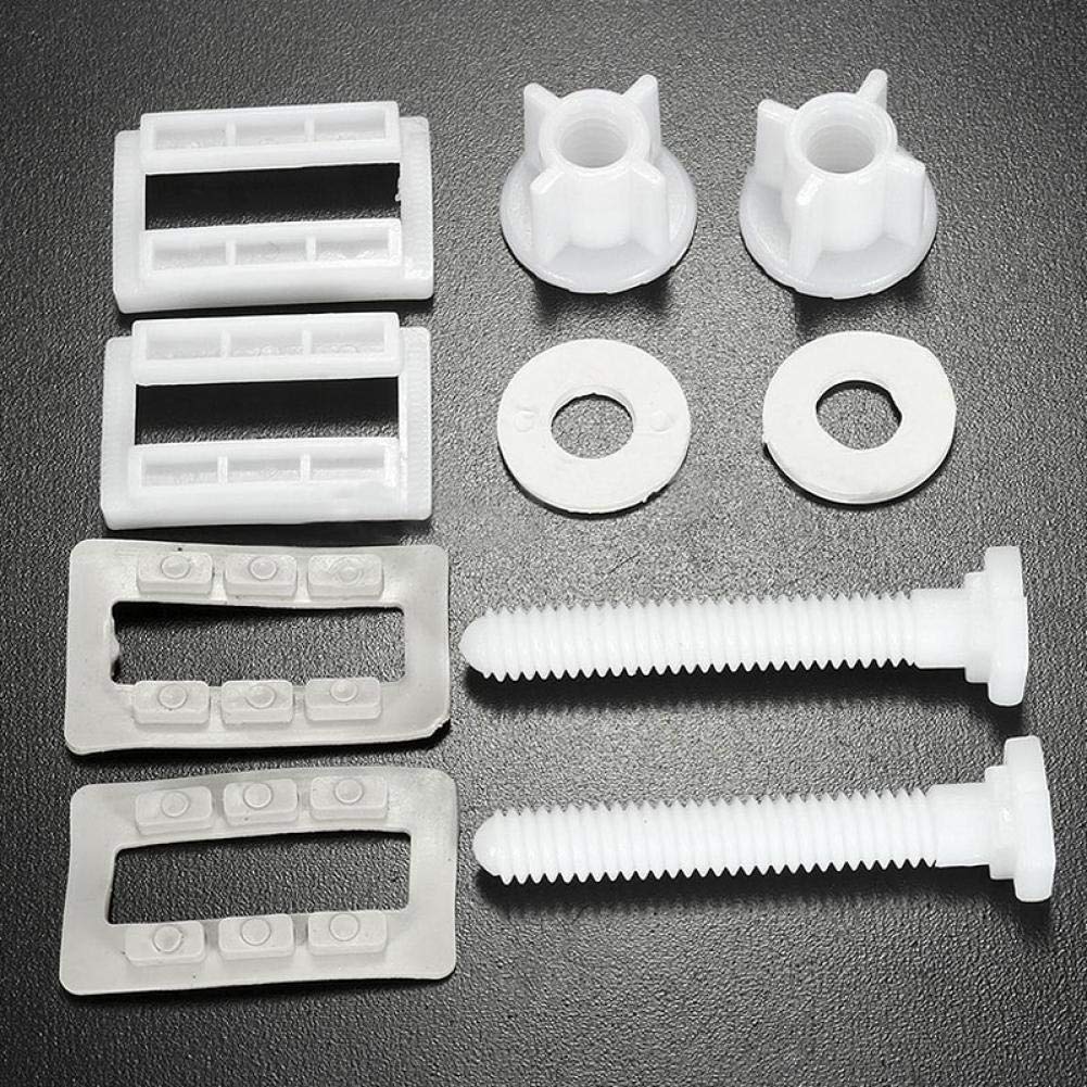 Toilet Seat Hinge Bolts and Screws Repair Kit - Durable Bathroom Replacement Accessories for Secure Toilet Seat Fixing (Perfect for Home, Hotel, and Office Restroom Maintenance)