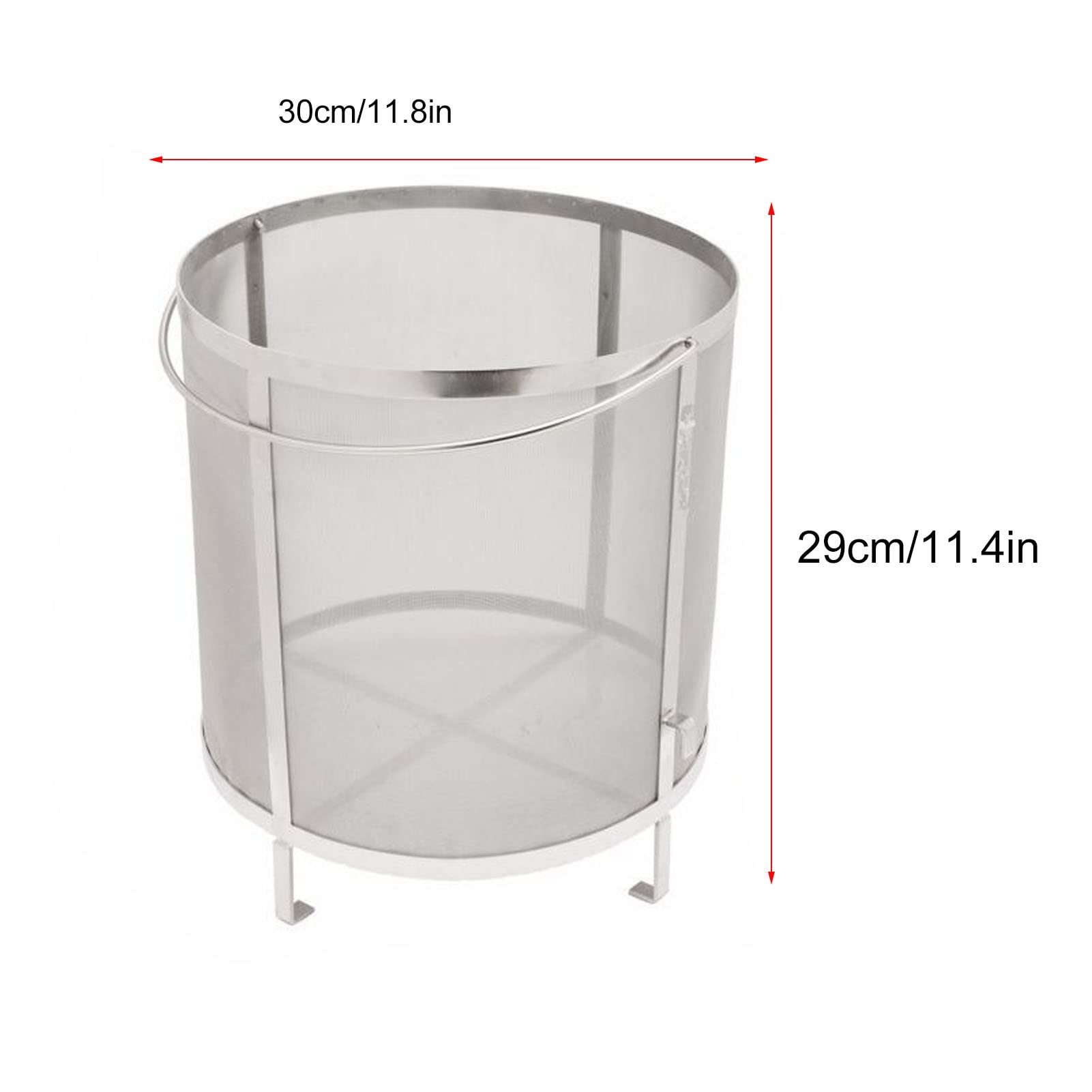 Premium 304 Stainless Steel Brewing Hopper - Beer Hop Filter & Strainer with Stand for Homebrew Beer Making | Perfect for Home Brewing, Craft Beer Kits & DIY Beer Enthusiasts