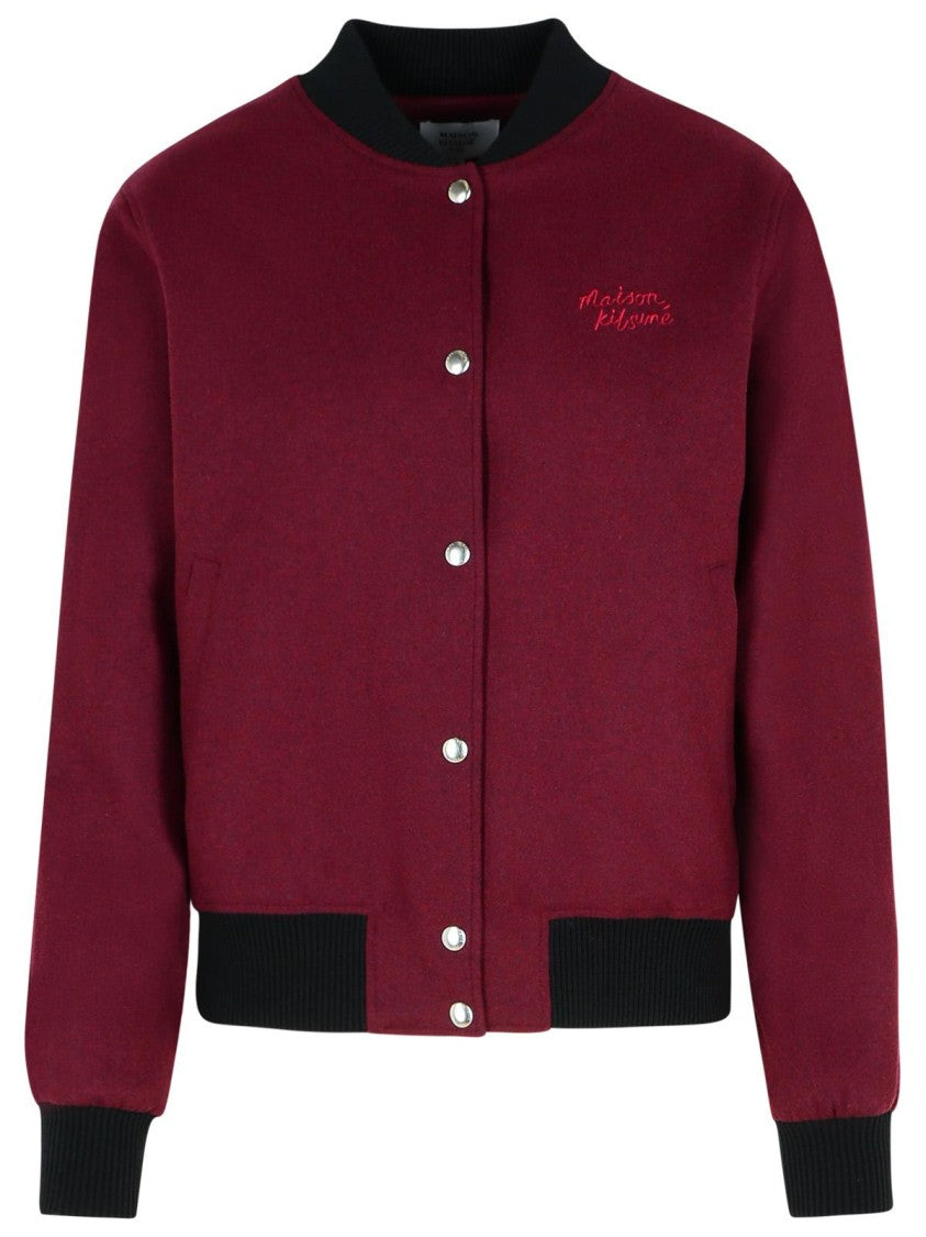 Teddy Burgundy Flannel Bomber Jacket - Men's Vintage Style Cozy Winter Coat for Casual Outfits & Streetwear Fashion