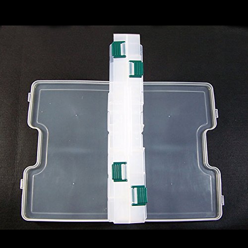 10-Piece Clear Bead Storage Box Organizer for Arts, Crafts & Sewing Supplies - Portable Tackle Case for Jewelry Making, Fishing & DIY Projects