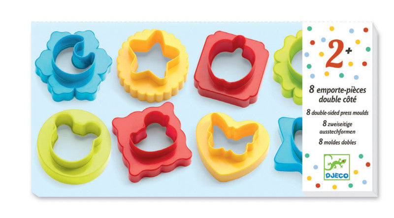 8-Piece Double-Sided Press Molds for DIY Resin Jewelry, Soap Making & Candle Crafting - Perfect for Home Decor & Gift Making