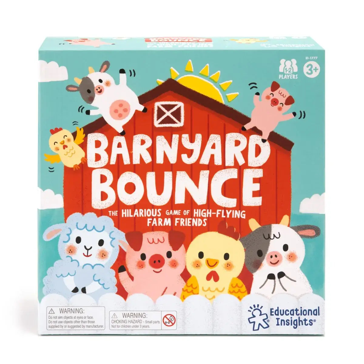 Barnyard Bounce Game - Fun Farm Animal Bouncing Toy for Kids | Outdoor & Indoor Play, Birthday Party Games, Preschool Activity