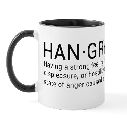 White/Black Inside - Hangry Lg Mug