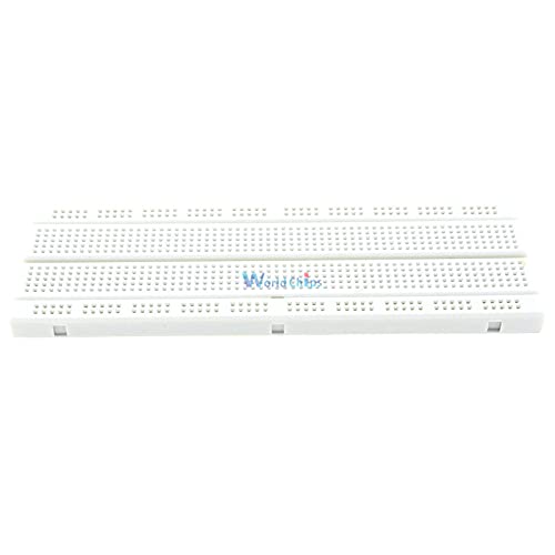 830-Point Solderless Breadboard - MB-102 White PCB for Arduino, Raspberry Pi, ESP32 | Perfect for Prototyping, Circuit Testing & DIY Electronics Projects | Starter Kit for Beginners & Engineers