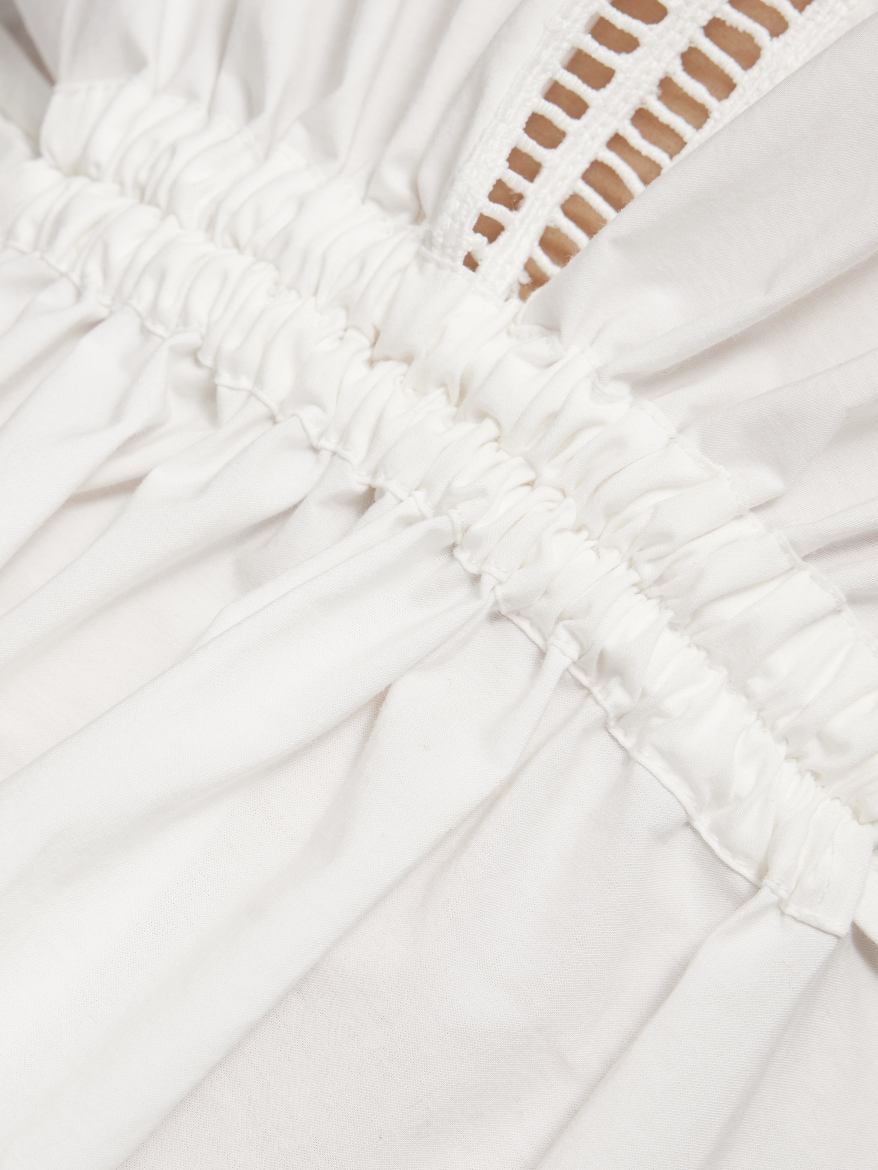 Elegant White Broderie Kaftan Dress - Boho Chic Embroidered Maxi Cover Up for Beach, Vacation & Summer Outfits