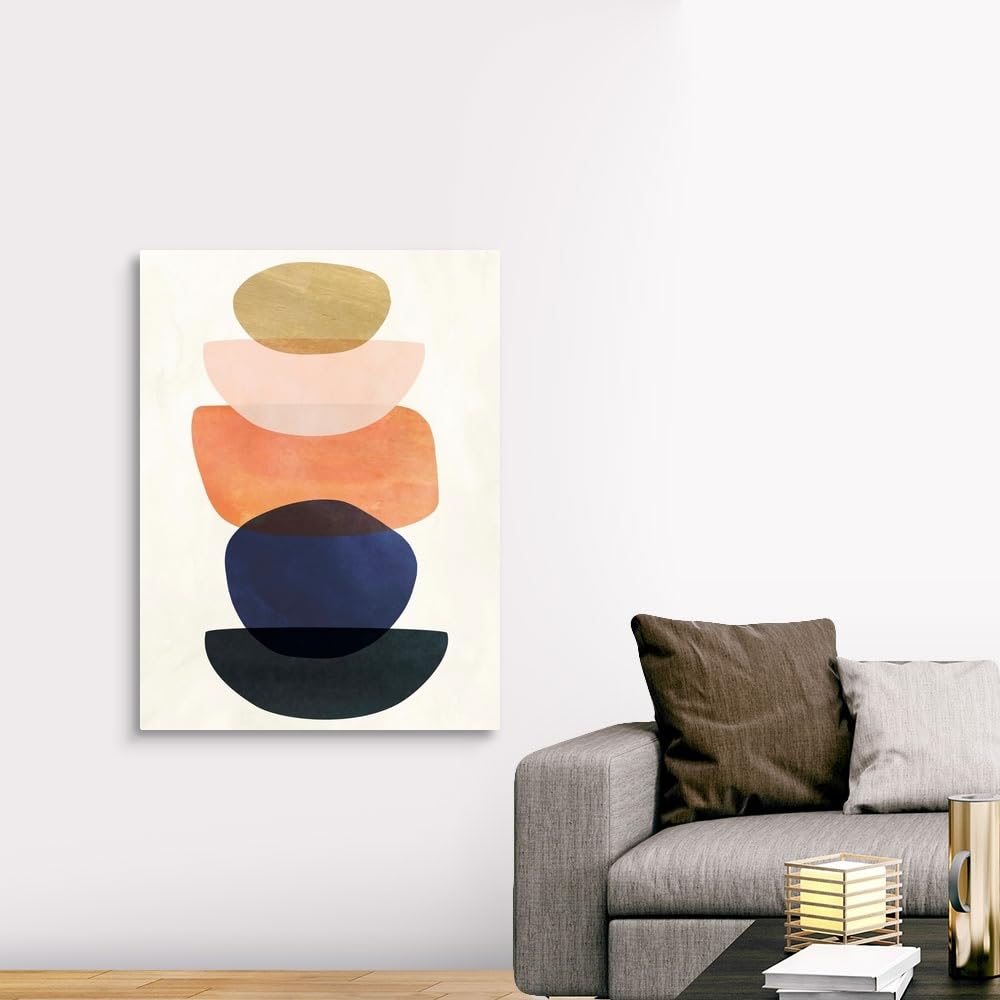 Victoria Borges Abstract Canvas Wall Art Print - Modern Contemporary Home Decor, 36x48 Inches - Perfect for Living Room, Bedroom & Office Decor
