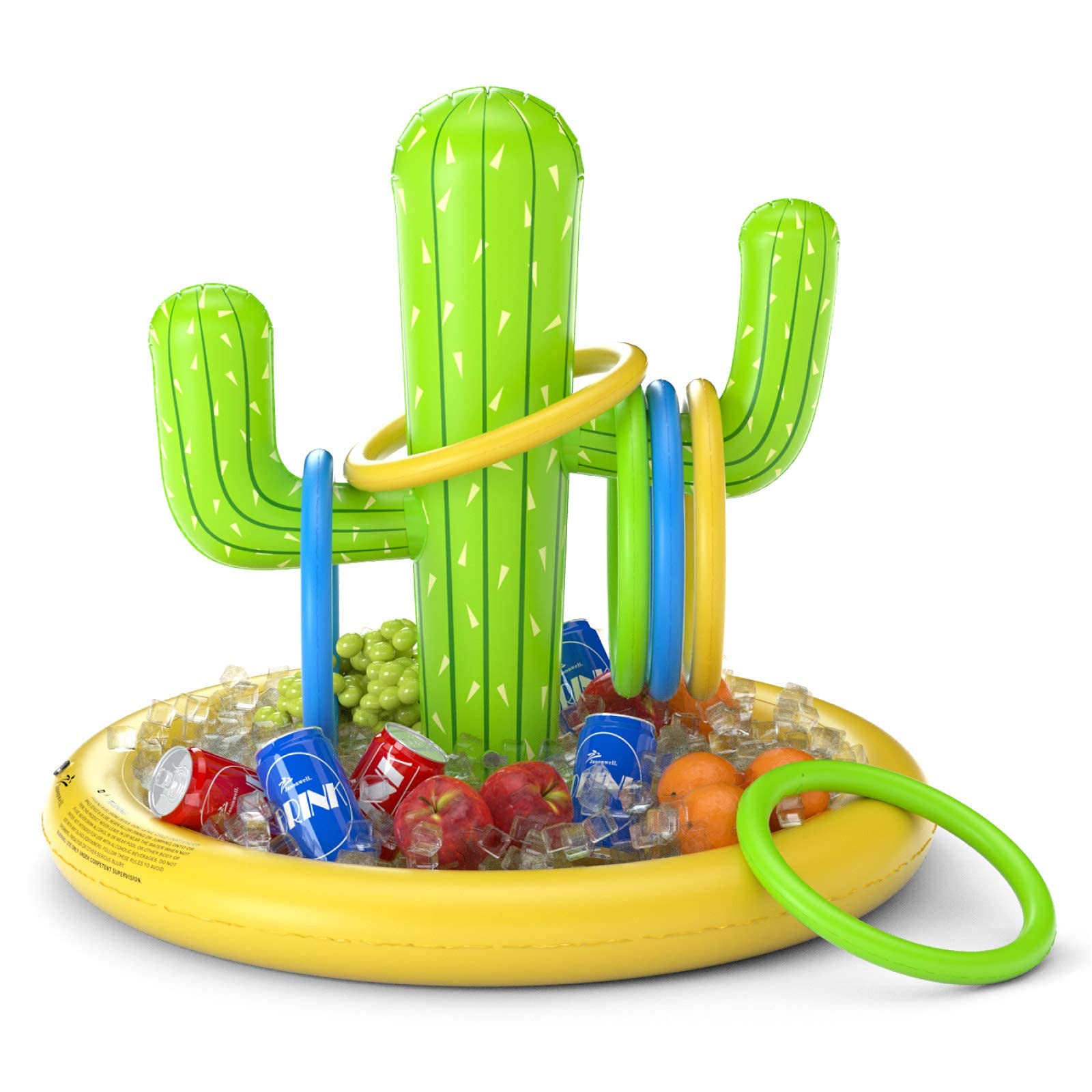 **Jasonwell Inflatable Shark Pool Float - Large Fun Animal Raft for Adults & Kids - Perfect for Pool Parties, Beach Trips, and Summer Relaxation**    **Jasonwell Inflatable Cactus Drink Holder Float - Floating Beverage & Snack Tray for Pool, Lake, or Beach - Great for Cocktails, Fruit, and Snacks**