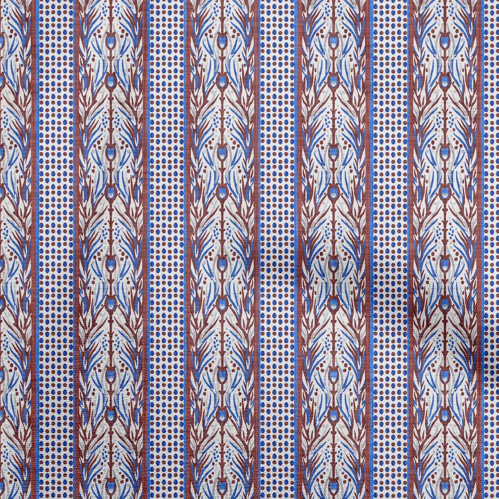OneOone Georgette Viscose Maroon Fabric - 42 Inch Wide Printed DIY Sewing Material for Asian Block Print Dresses, Scarves & Home Decor by The Yard
