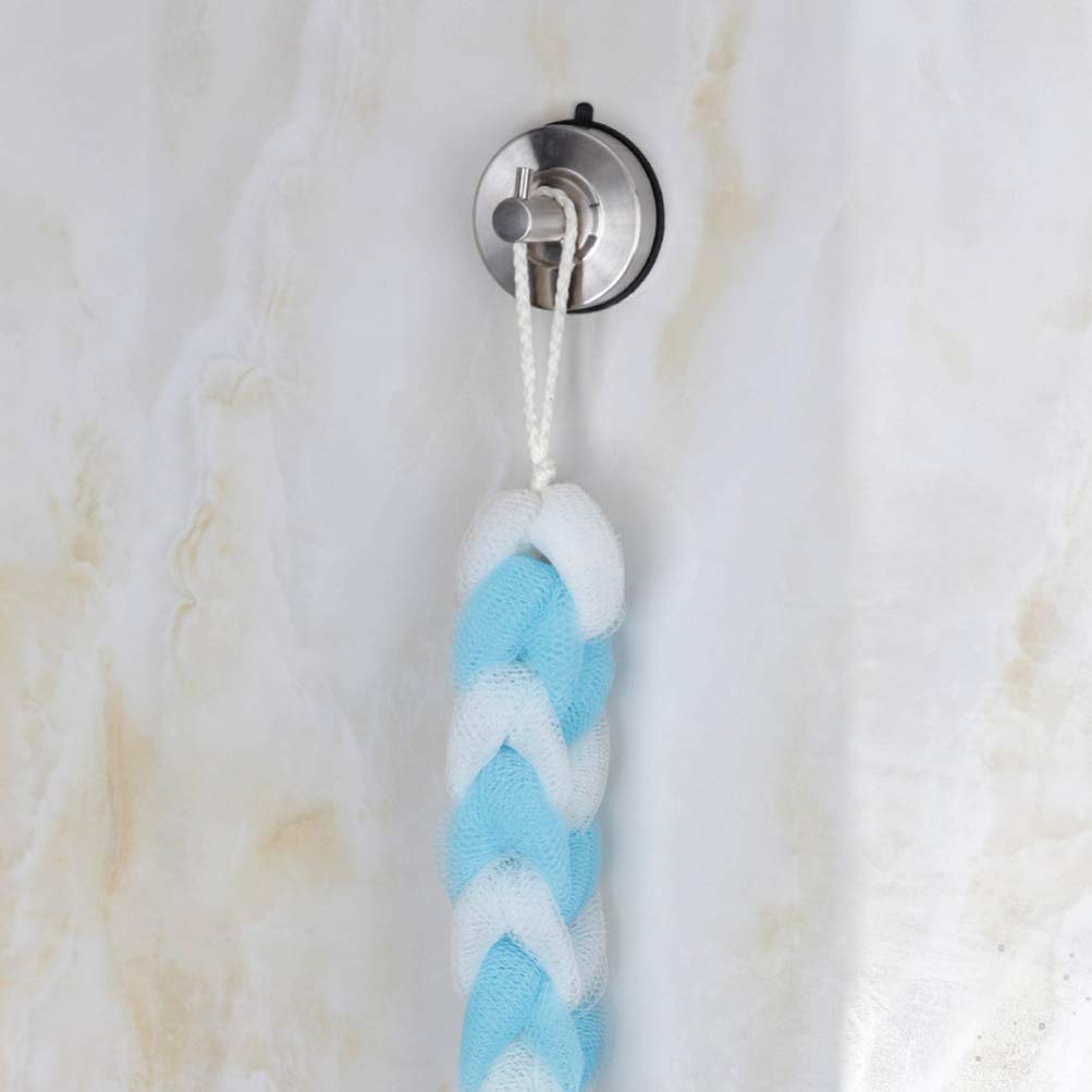 Stainless Steel Shower Hooks - 12 Pack Rustproof Bathroom Towel Hooks with Strong Suction Cups for Shower, Bathroom, Kitchen - No Damage Hanging Solution for Towels, Robes, Clothes, Bags (304 Grade) - Perfect for Small Spaces, Apartments, Dorms, RVs
