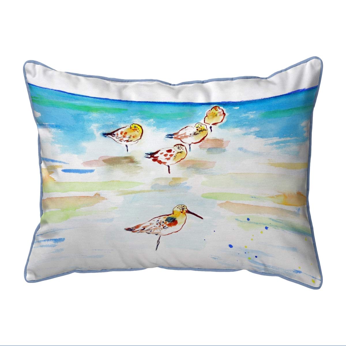 Betsy Drake SN1090 Decorative Throw Pillow 11x14 Inches - Multi Color for Sofa, Bed & Living Room Home Decor