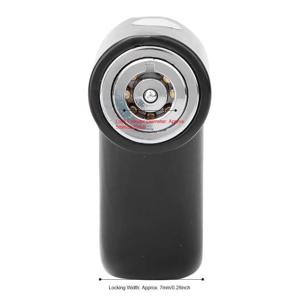 **Keenso Anti-Theft Scooter Disc Brake Lock with Reminder Cable - Black, Compatible with M365 Electric Scooter - Secure Parking for Commuting & Urban Travel**