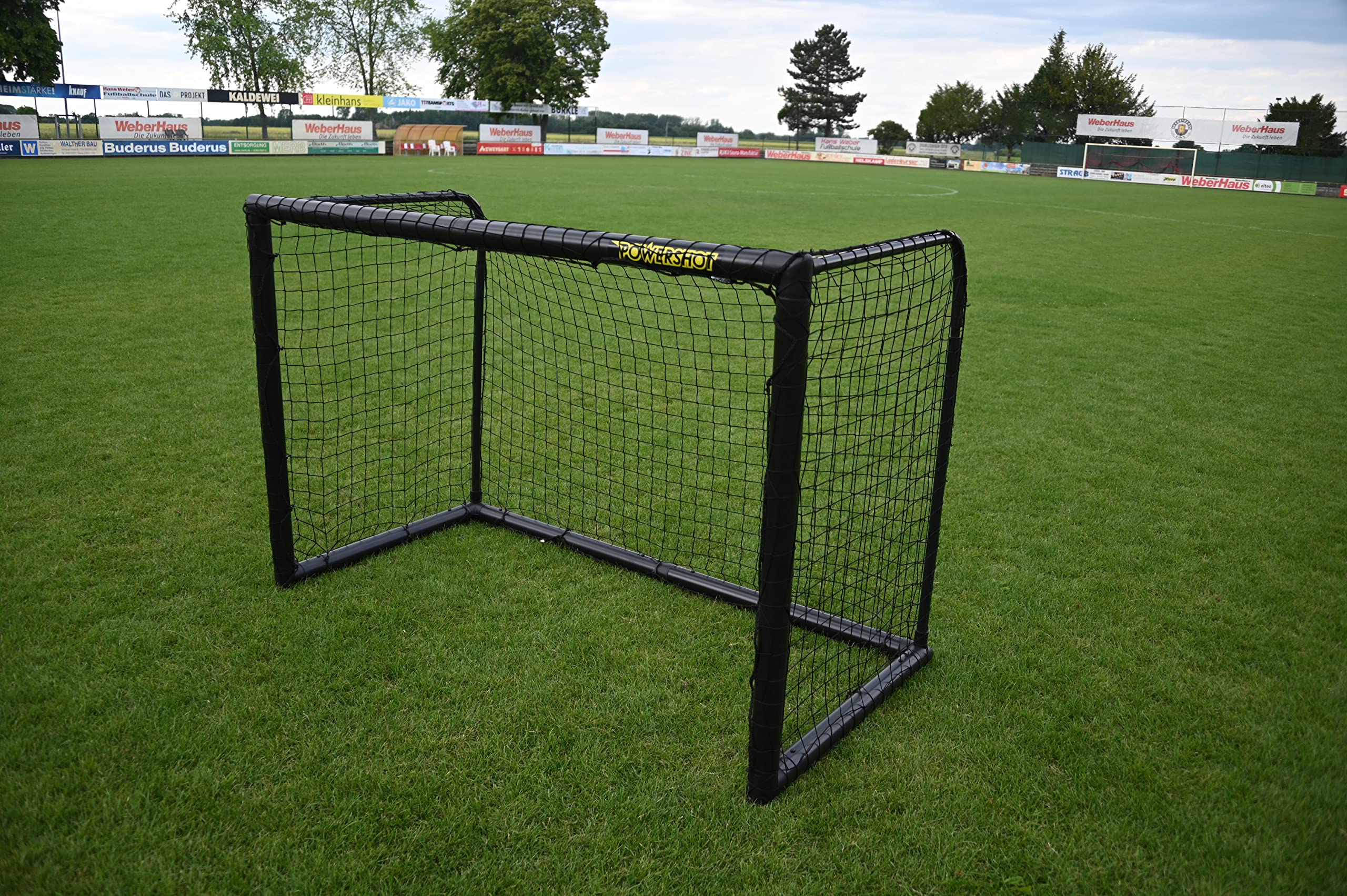 POWERSHOT Stadium Black Edition Soccer Goal - 1.8 x 1.2 Meters, Multiple Size Options - Perfect for Backyard Training, Youth Soccer Practice & Professional Football Drills