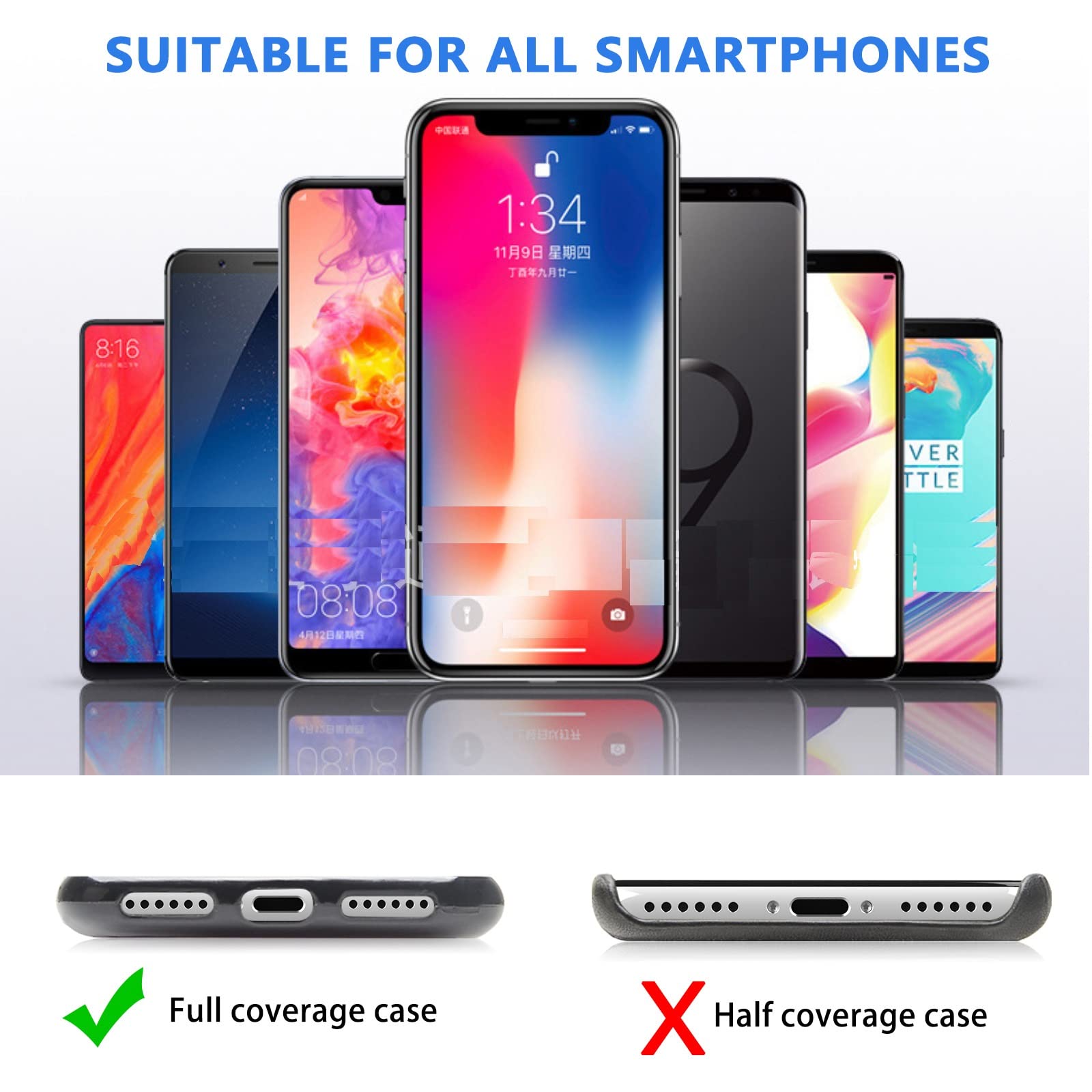 Universal Phone Tether Tab Phone Lanyard Patch 6 Pack - Secure Hands Free Holder with Connector Card for Phone Strap, Necklace Tender-Grey - Ideal for Travel, Workouts, and Outdoor Activities