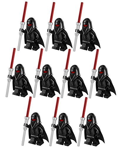 10 New Lego Star Wars Shadow Guard Minifigures Lot 75079 - Black Imperial Clone Trooper Figures for Collection, Display & Star Wars Themed Play