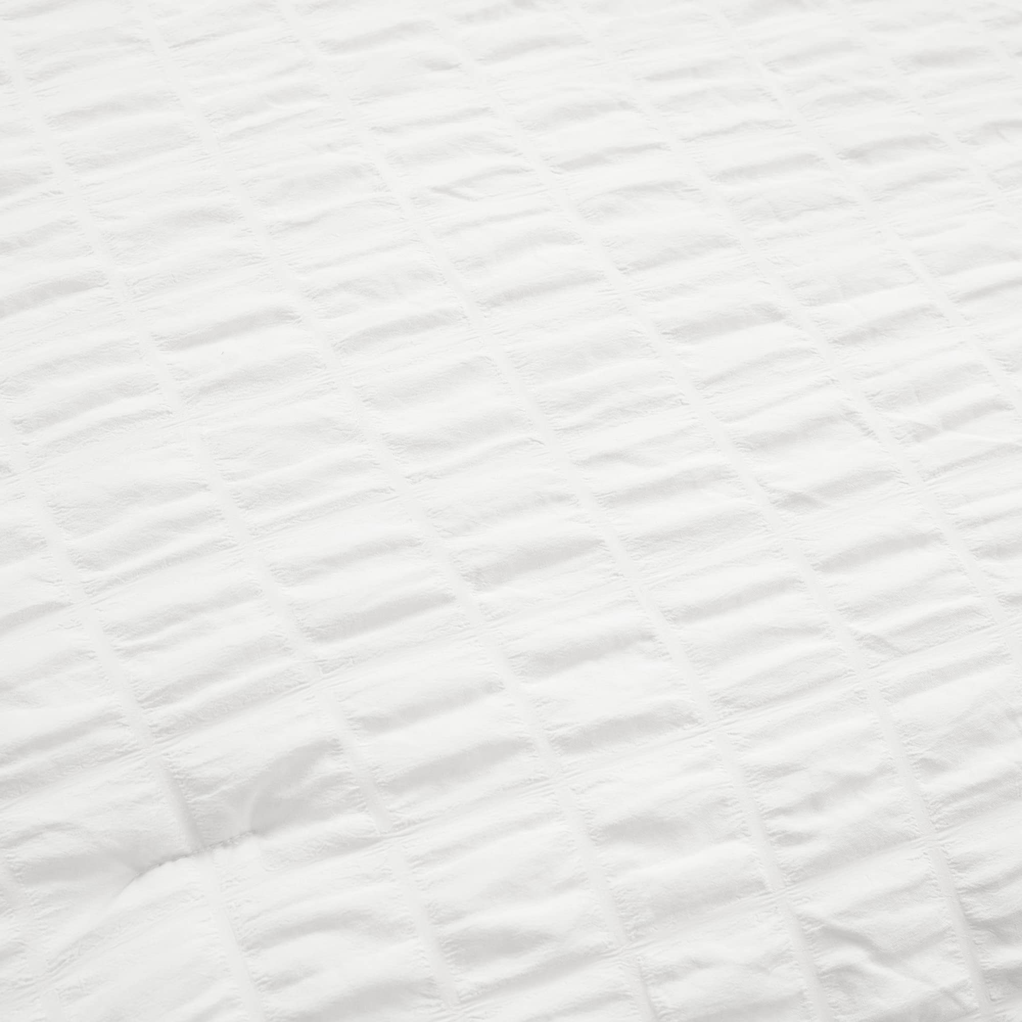 Lush Decor Crinkle Dobby Comforter Set - Twin-XL White for Cozy Bedroom