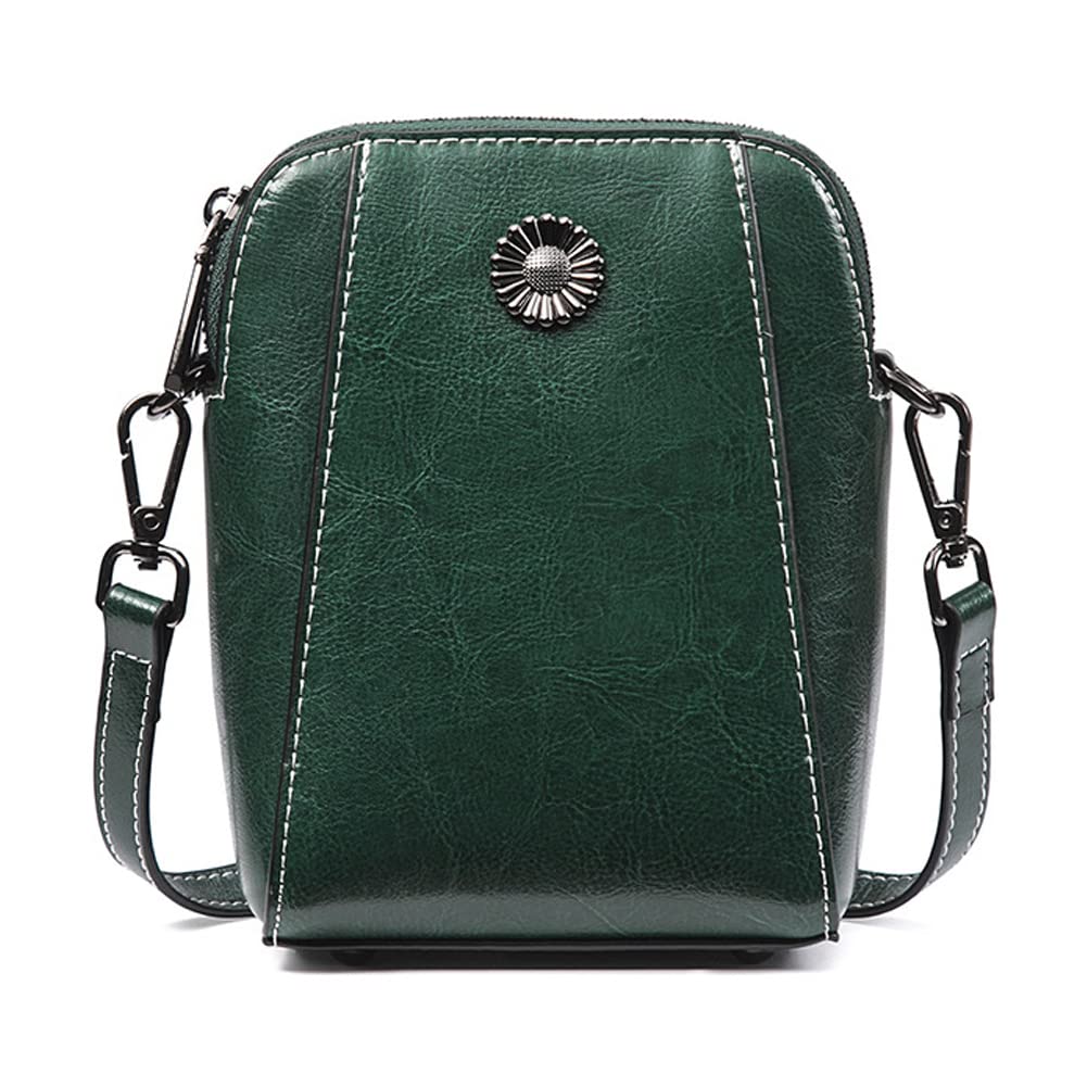 Yohora Genuine Leather Crossbody Bag for Women - Small Shoulder Purse with Phone Wallet - Perfect for Work, Travel & Everyday Use