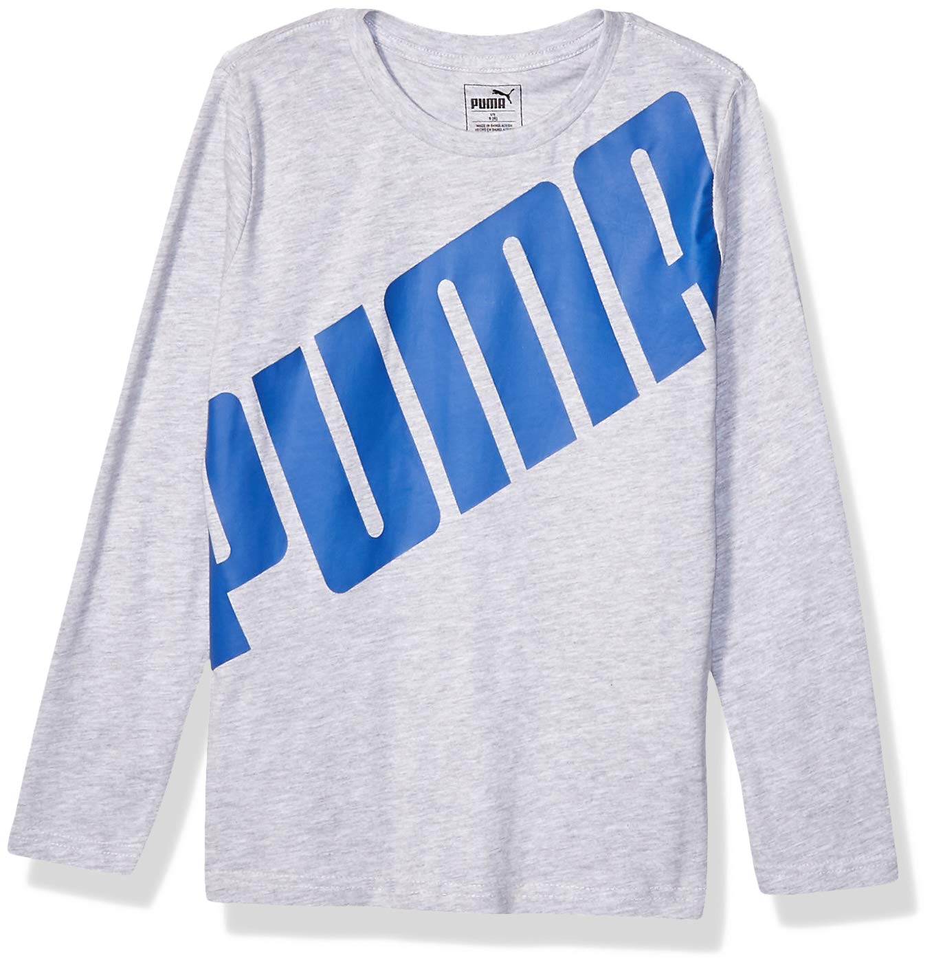 PUMA Boys' Graphic Long Sleeve T-Shirt - Cool Cotton Tee for Kids - Perfect for School, Play & Everyday Wear