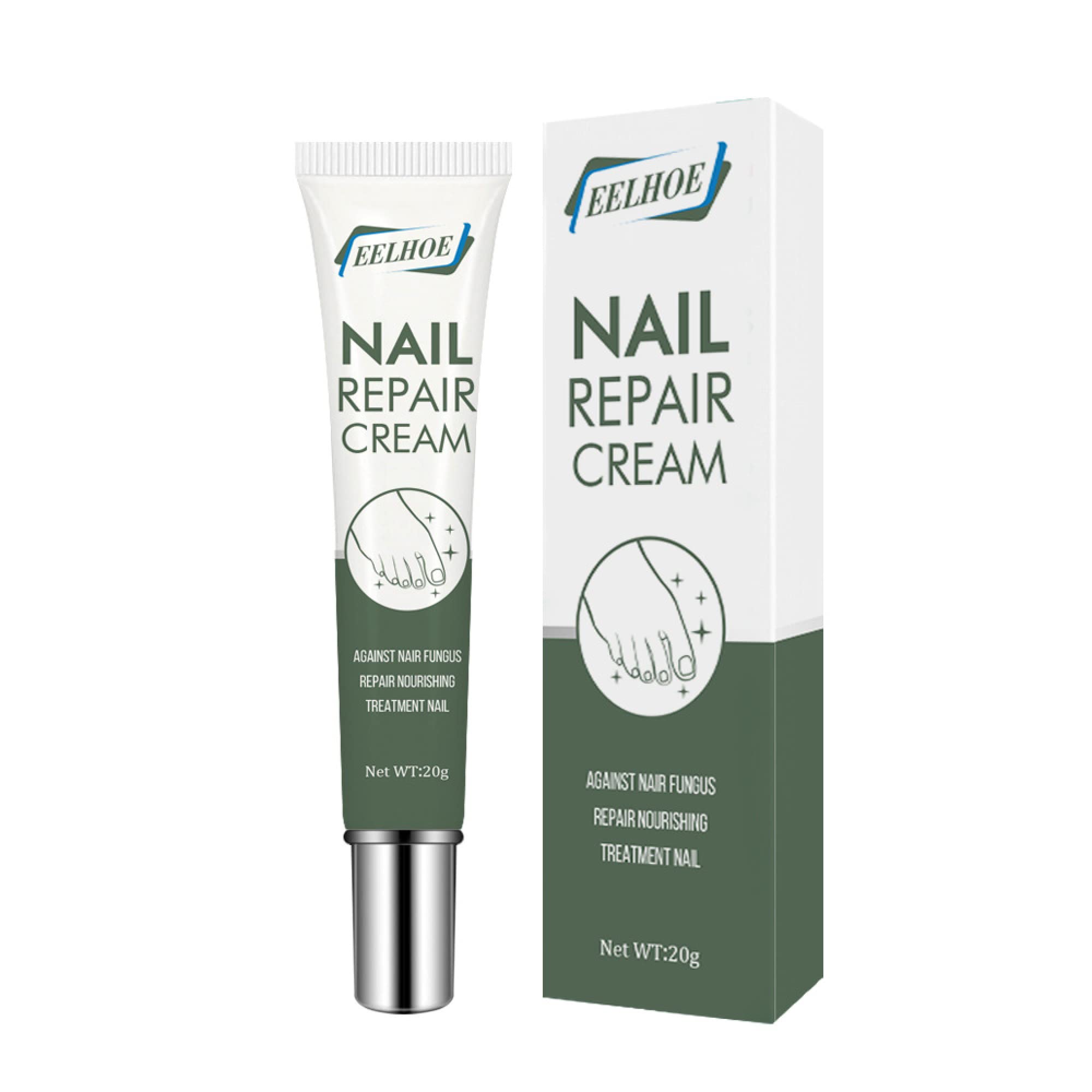 Nail Repair Cream for Fungus Treatment - Onychomycosis Care, Moisturizing & Restoring Beautiful Nails - Gentle & Safe Fungal Nail Remover (20g) - Perfect for Toenail & Fingernail Fungus Treatment at Home