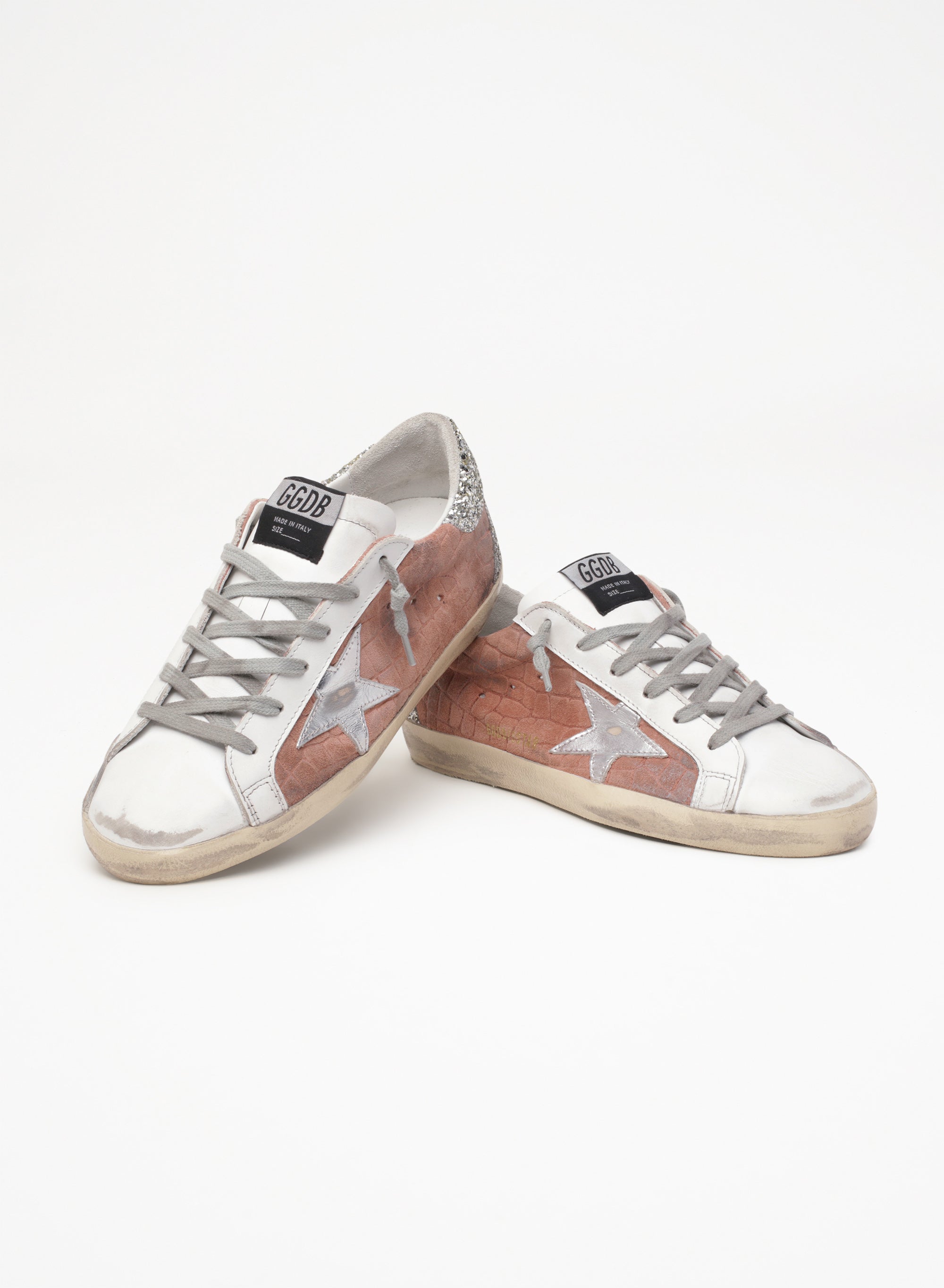 Superstar Cocco Print Sneakers with Glitter Heel - Trendy Women's Fashion Shoes for Casual Wear & Night Out