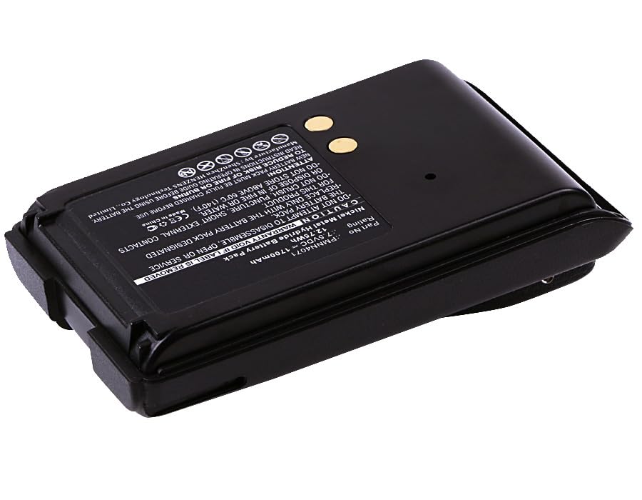 Synergy Digital 2-Way Radio Battery for Motorola PMNN4071 - Ni-MH 7.5V 1700mAh Replacement Battery - Perfect for Business, Security & Outdoor Communication