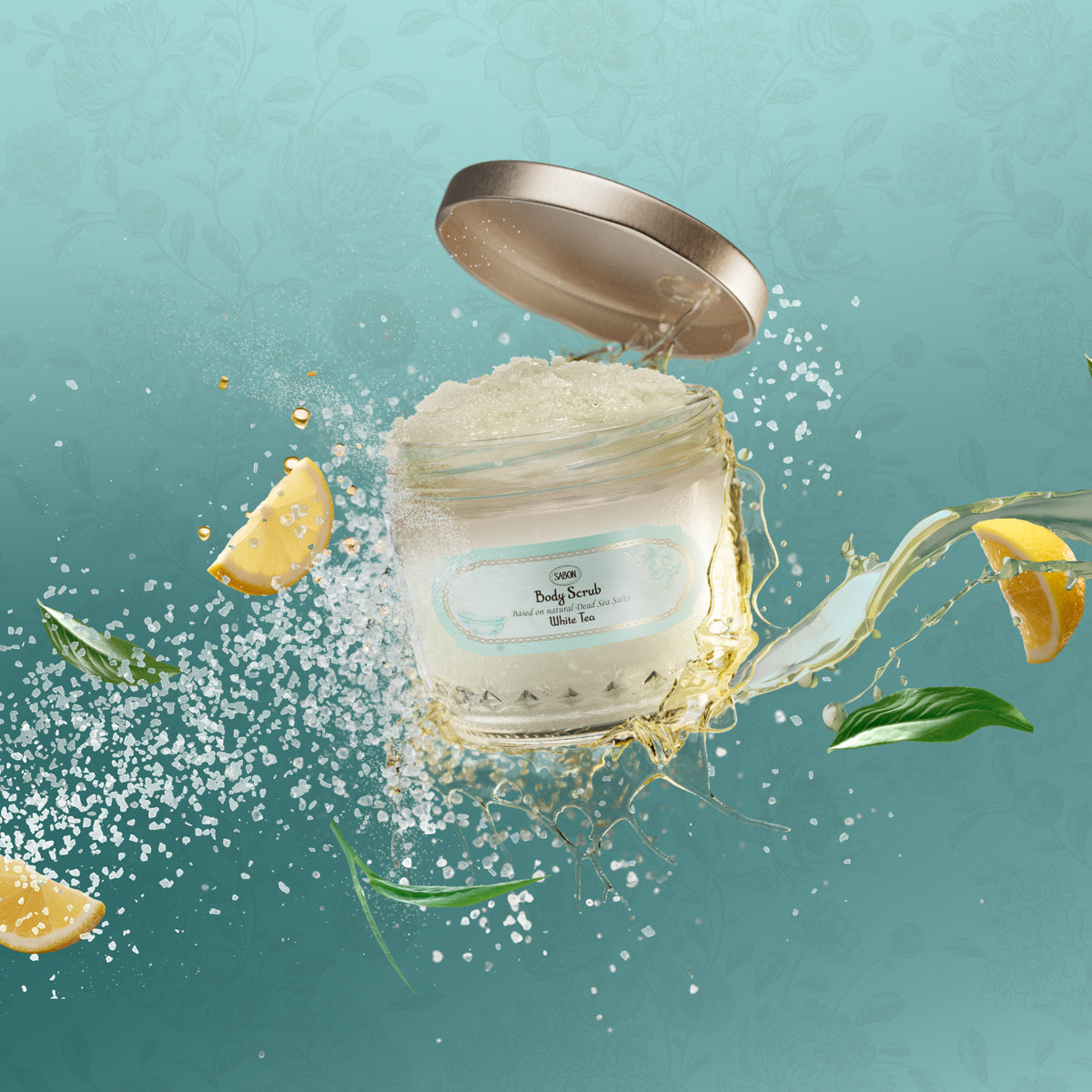 Premium White Tea Body Scrub 320g - Exfoliating & Moisturizing for Soft, Glowing Skin - Perfect for Spa Day & Self-Care Routine