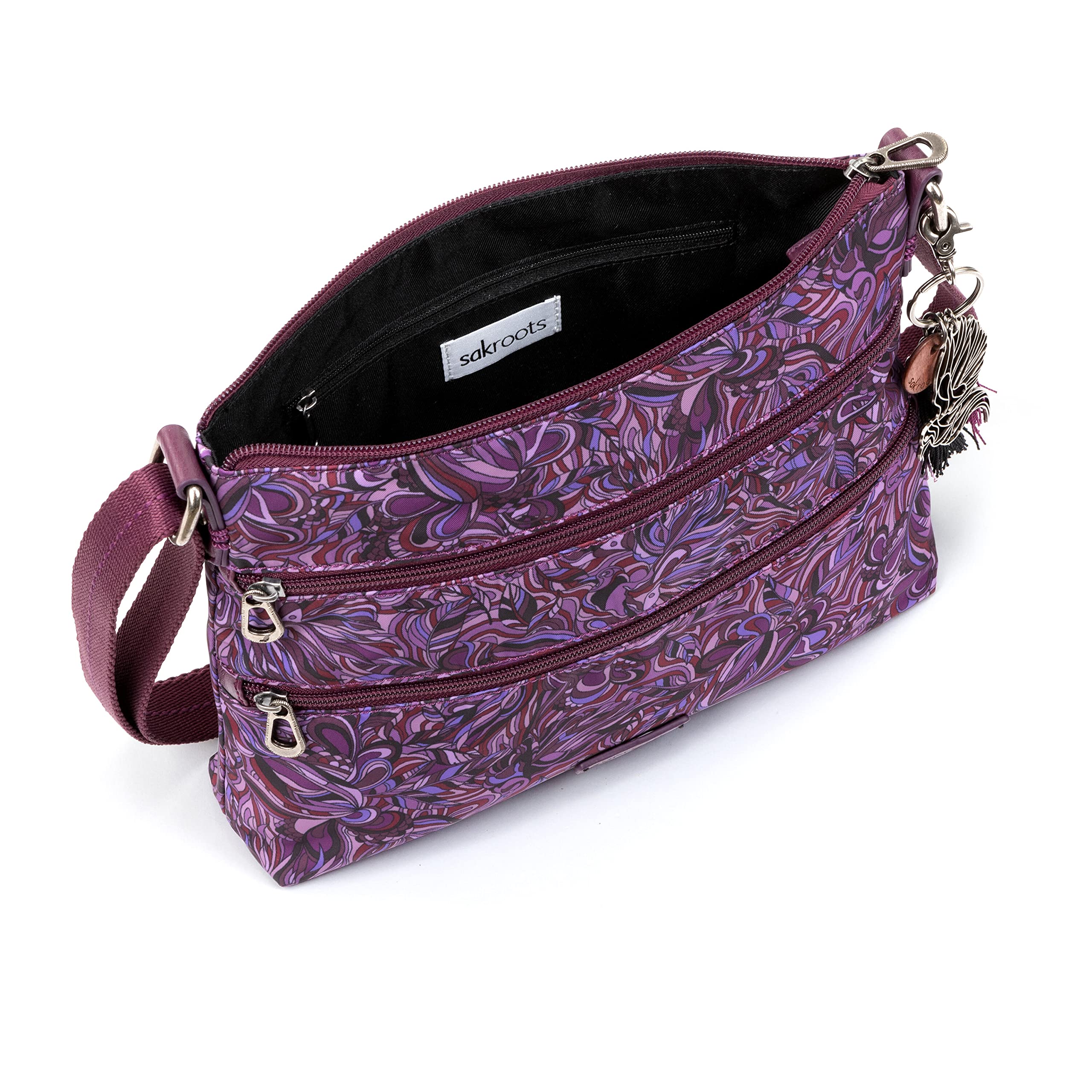 Sakroots Eco-Friendly Crossbody Bag for Women - Lightweight & Stylish Twill Shoulder Purse - Perfect for Travel, Work & Everyday Use