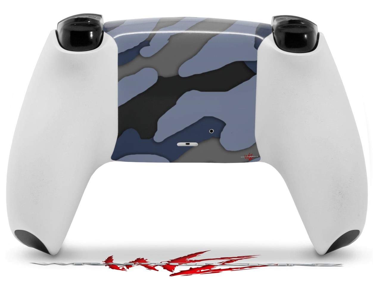 PS5 DualSense Controller Skin Wrap - Camouflage Blue for Gaming Protection
