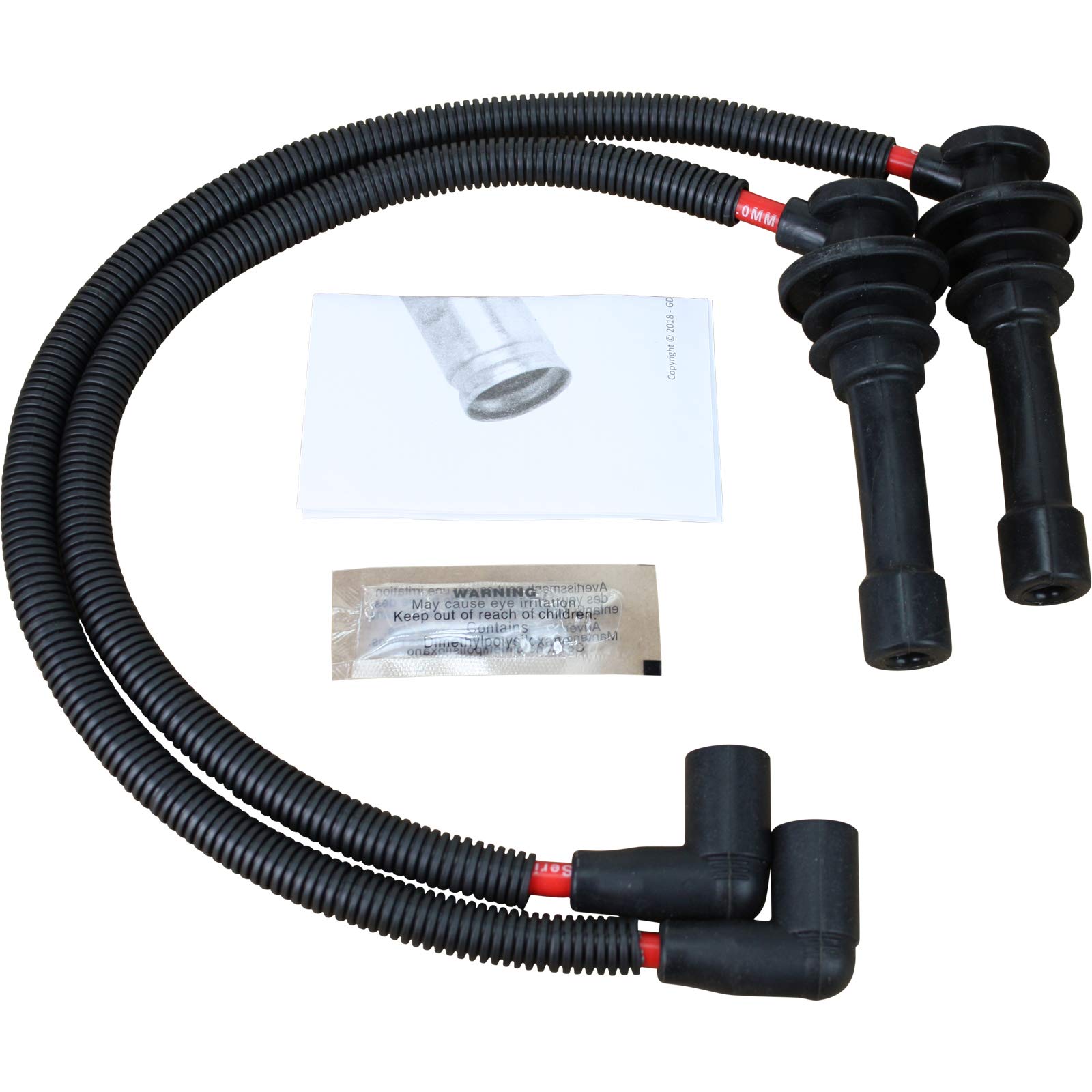AIP Electronics Dragon FIRE Performance Power Pack - Ignition Coil & Spark Plug Wire Set for 2014-2017 Polaris RZR 900/1000 XP Turbo (OEM 4017694 4017695) - Kit-1136 - Perfect for Off-Road Adventures & High-Performance ATV Riding