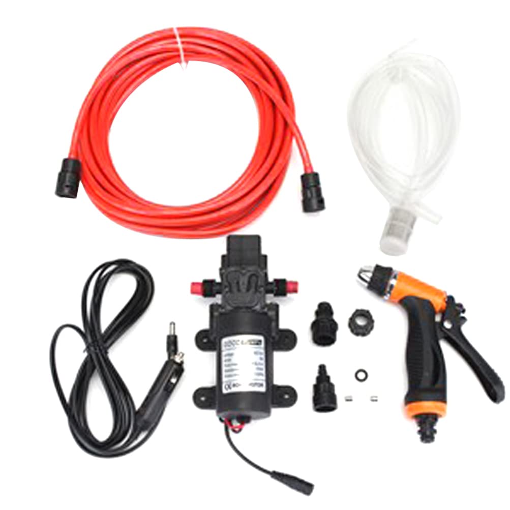 FAVOMOTO 12V 100W High Pressure Car Wash Pump - Portable Pressure Washer & Vacuum Cleaner for Auto Detailing, RV, Boat & Home Cleaning - Ideal for Car Washing, Driveway Cleaning & Outdoor Use