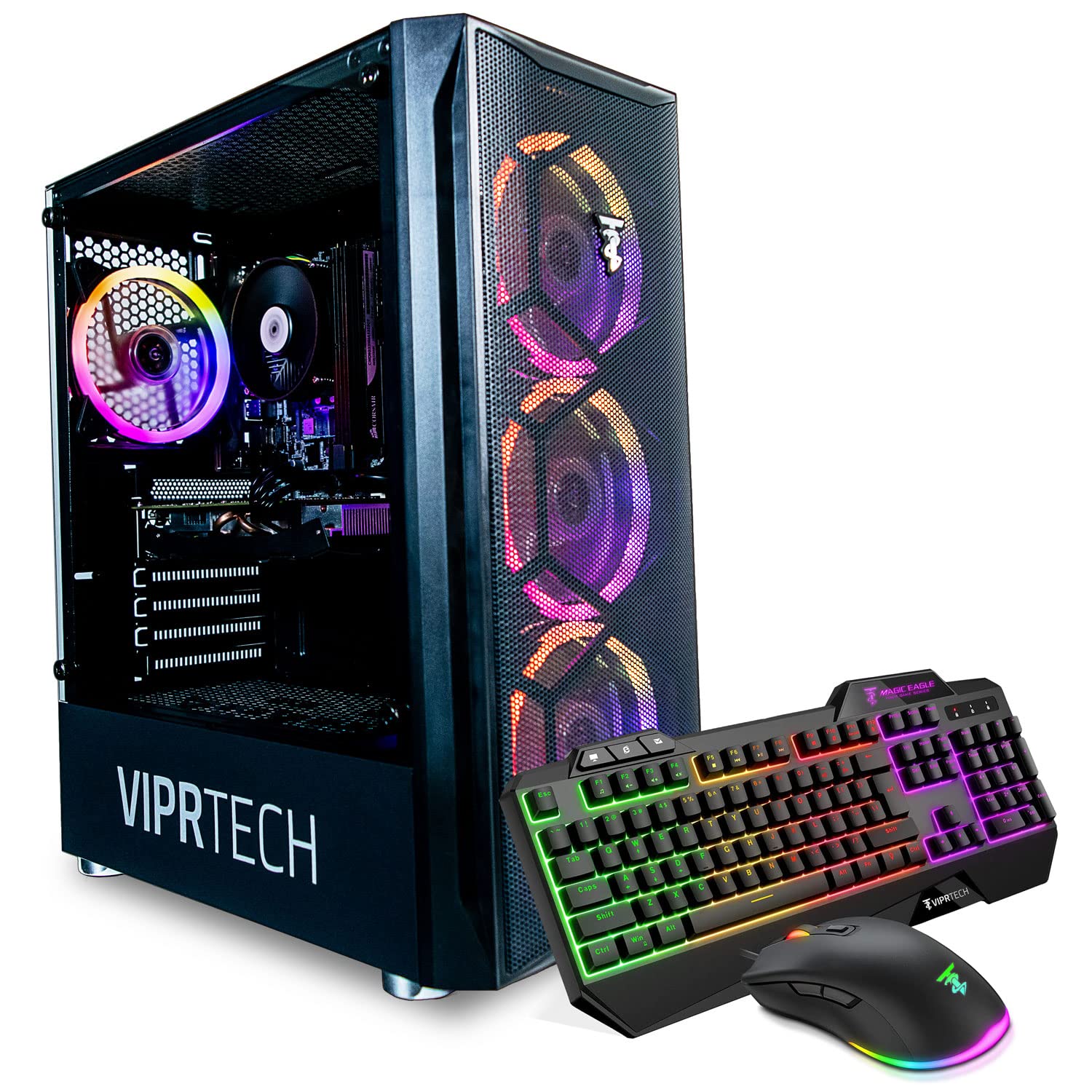 ViprTech Gaming PC - Intel i7, RX 580, 16GB RAM for Streaming & Gaming