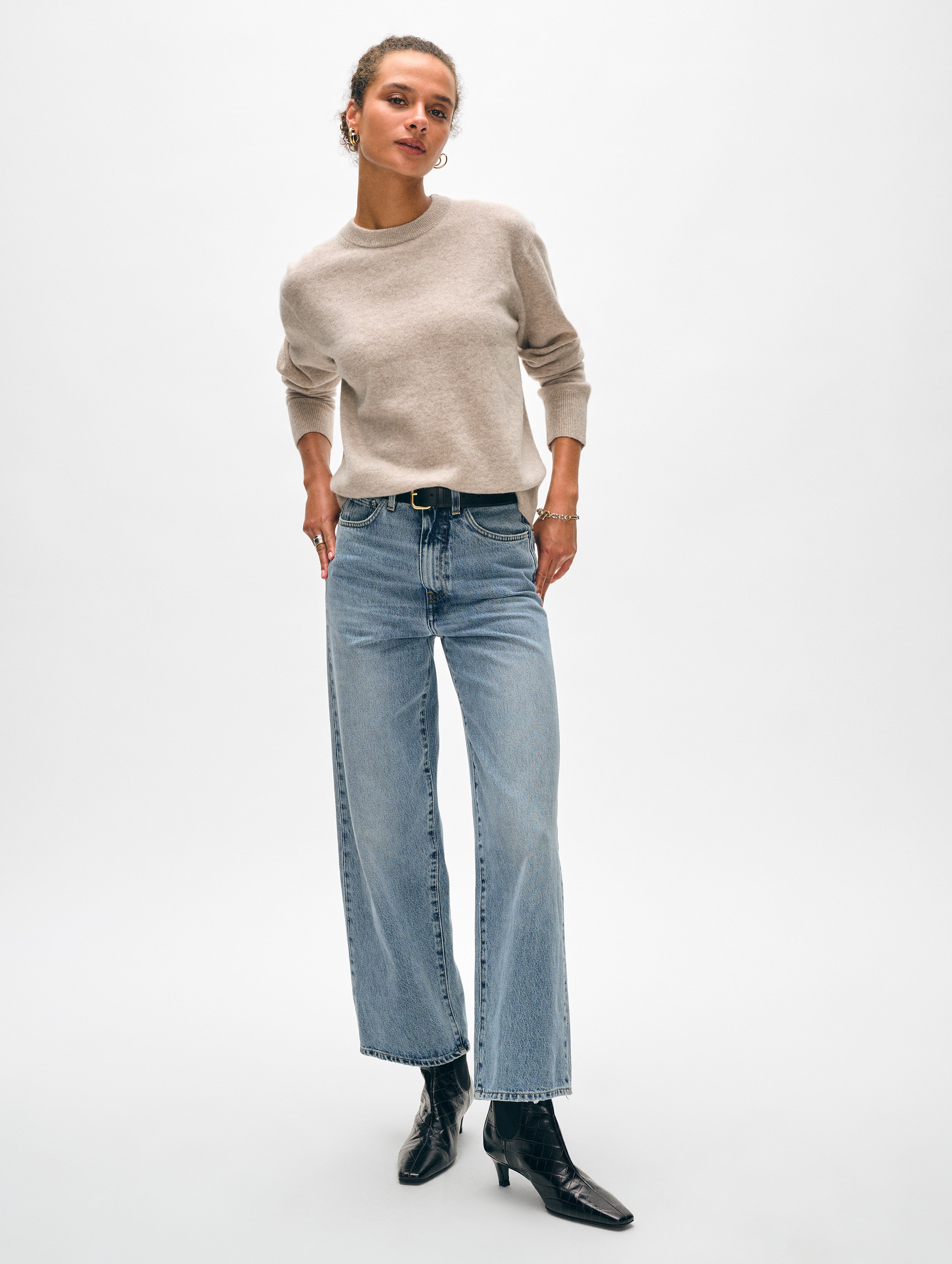 Luxury Cashmere Crewneck Sweater for Women & Men - Soft & Warm Winter Pullover - Perfect for Office, Travel & Casual Wear