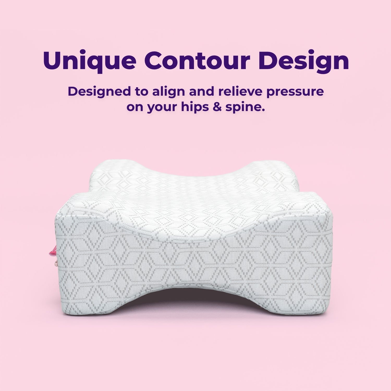 Knee Cube 2.0 - Ergonomic Knee Support Pillow for Side Sleepers & Back Pain Relief - Perfect for Office, Yoga, and Home Use