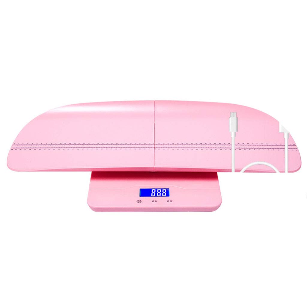 Digital Baby Scale with Backlit Display - Accurate Multi-Function Weight Scale for Infants & Toddlers (100kg Capacity, Removable Tray, Pink) | Perfect for Newborn Growth Tracking, Pediatric Checkups & Home Health Monitoring