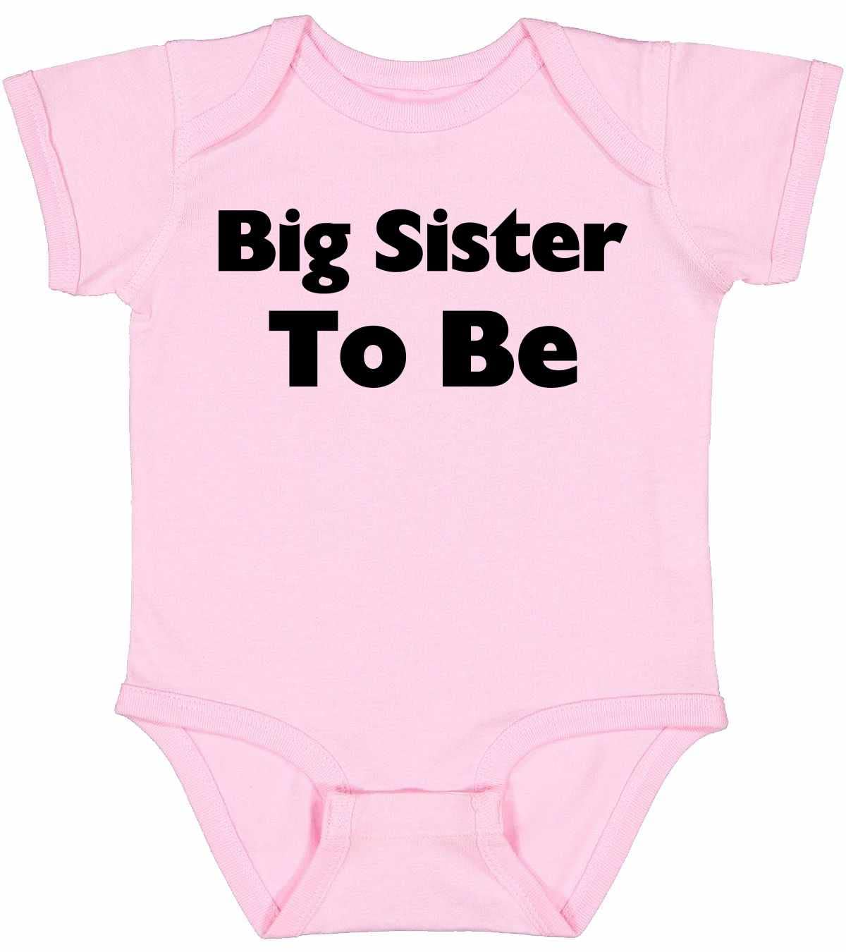 South Horizon Big Sister to Be - Soft Cotton Infant Bodysuit for Newborns & Babies | Perfect for Sibling Announcement & Photo Shoots