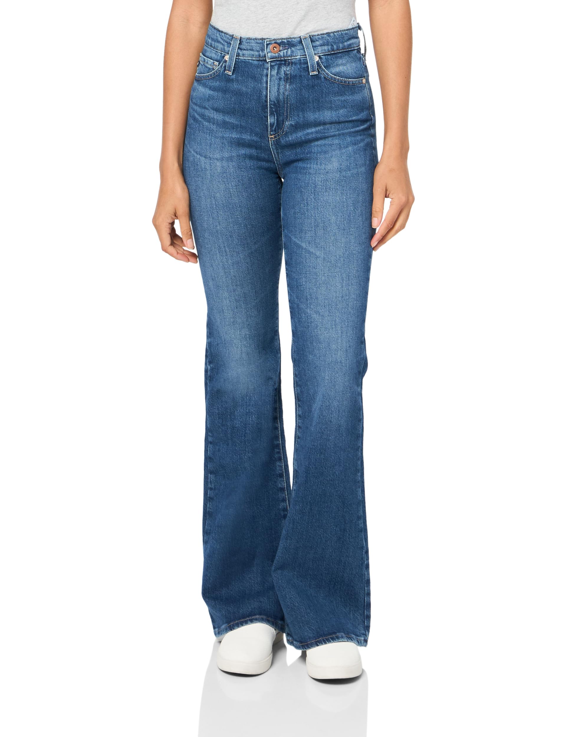 Women's Madi Super High Rise Flare Jeans - Vintage 70s Inspired Bootcut Denim Pants for Women | Perfect for Casual Wear, Date Night & Retro Fashion Outfits