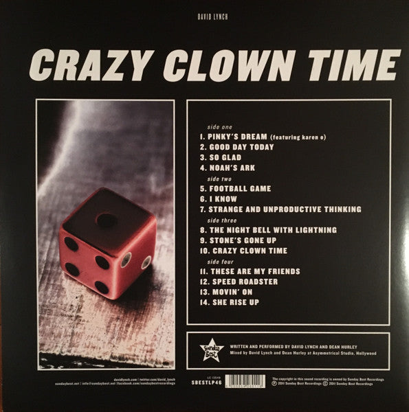 David Lynch Crazy Clown Time Limited Edition 2xLP Vinyl Album Gatefold (Near Mint NM/M) - Perfect for Record Collectors & Alternative Music Lovers