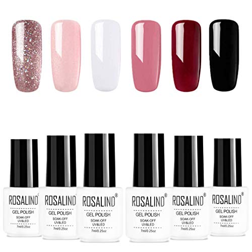 ROSALIND Long Lasting Nail Polish - High Pigment Opaque Finish - 7ml Bottle - Perfect for Manicures, Pedicures & Nail Art Designs