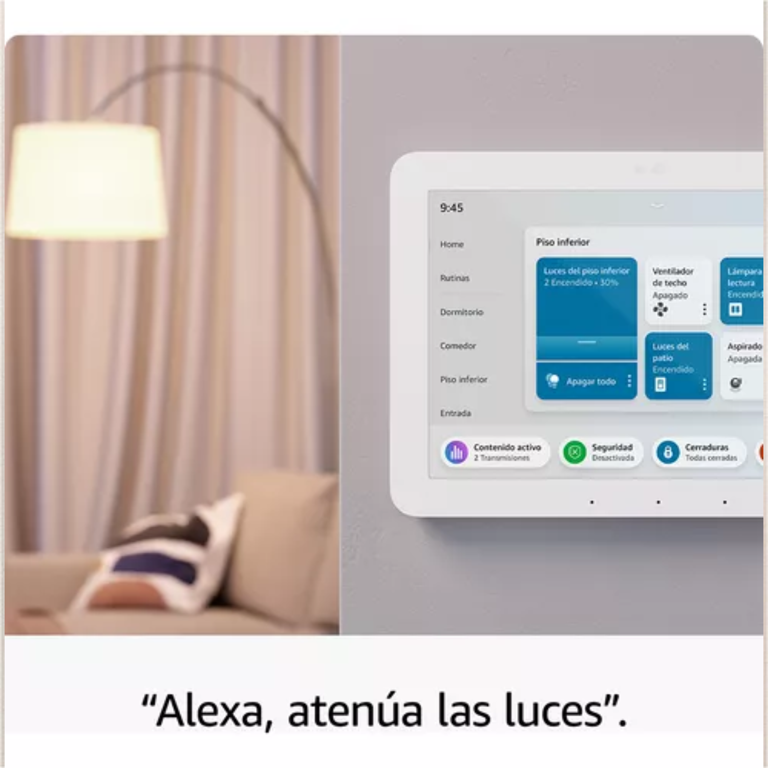 Amazon Echo Hub 8 - Smart Home Control Panel with Alexa Built-in, White - Voice Control Lights, Thermostat & Security for Modern Smart Homes
