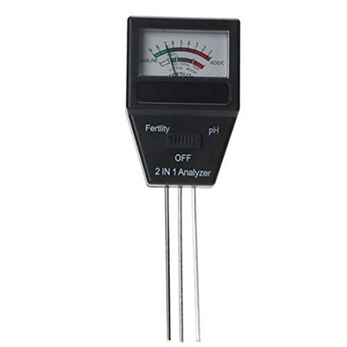 2 in 1 Soil pH Meter & Fertility Tester - 3 Probes Acidity & Nutrient Analyzer for Plants | Gardening, Lawn Care, Indoor/Outdoor Plant Monitoring