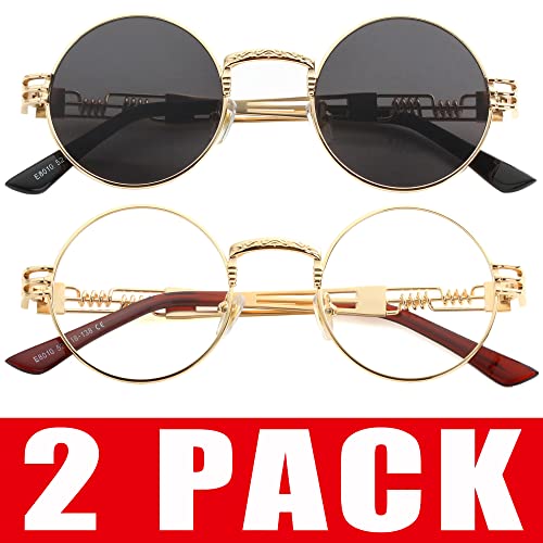 02 Pack (Gold/Black + Gold/Clear)