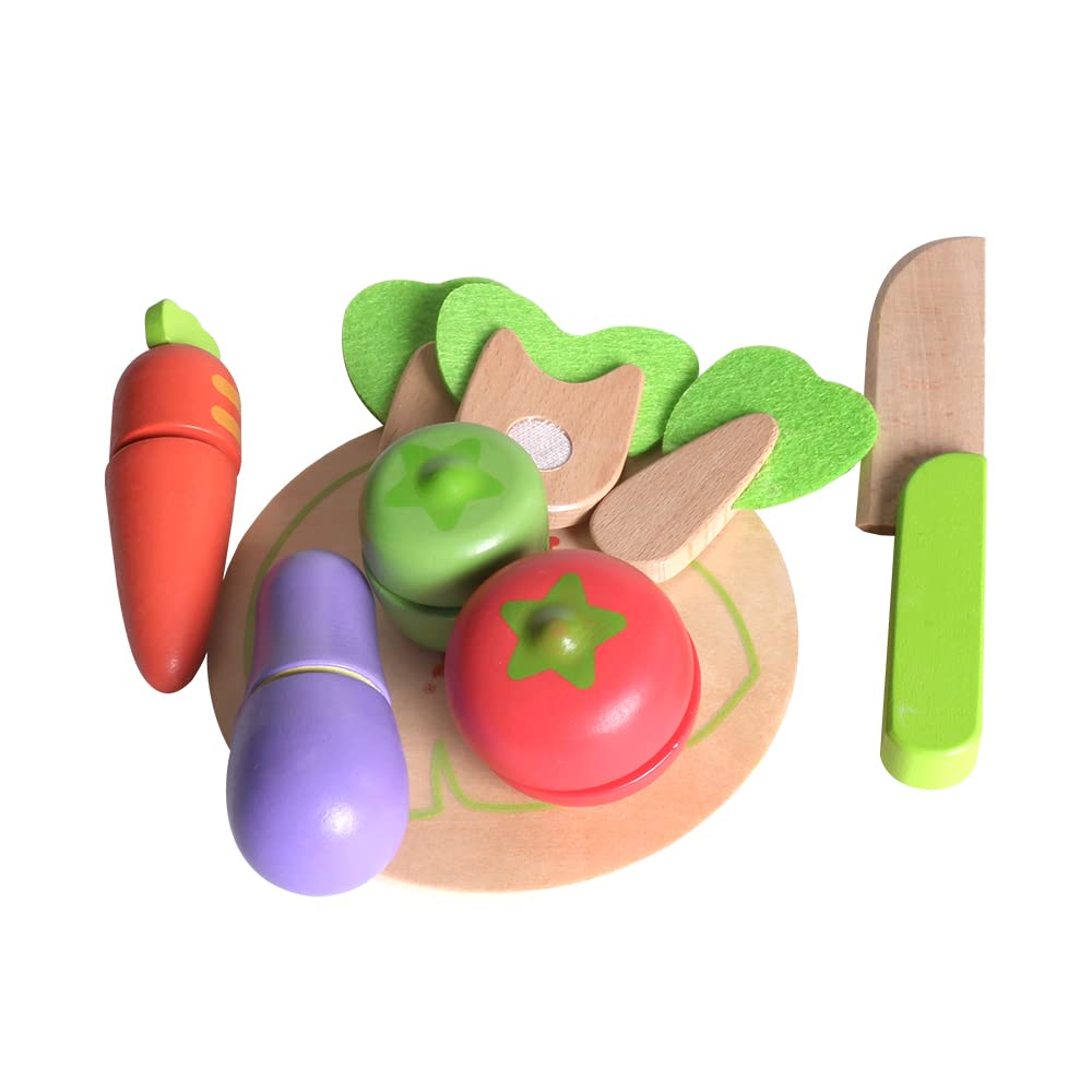 Premium iWood Vegetable Wooden Chopping Board - Natural, Eco-Friendly Cutting Board for Kitchen - Perfect for Chopping Vegetables, Fruits, and Herbs - Ideal for Home Cooking, Meal Prep, and Gourmet Dishes